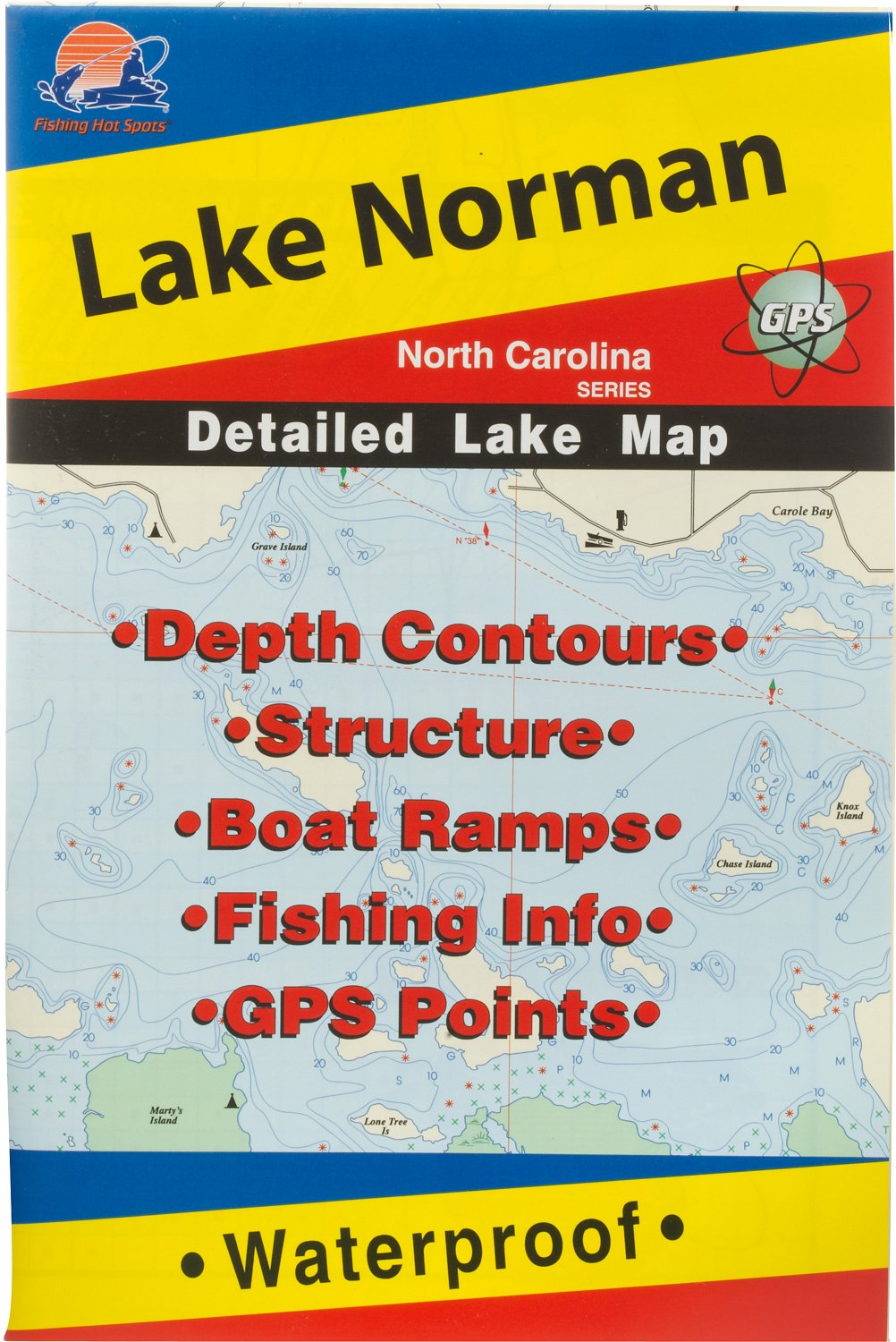 Fishing Hot Spots Lake Norman Fishing Map