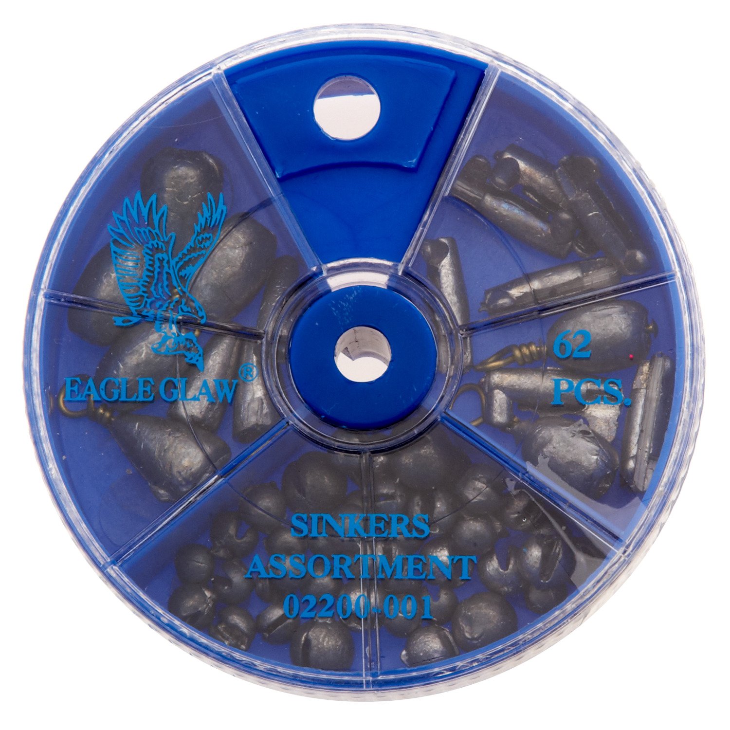 Eagle Claw Assorted Weights 62-Pack