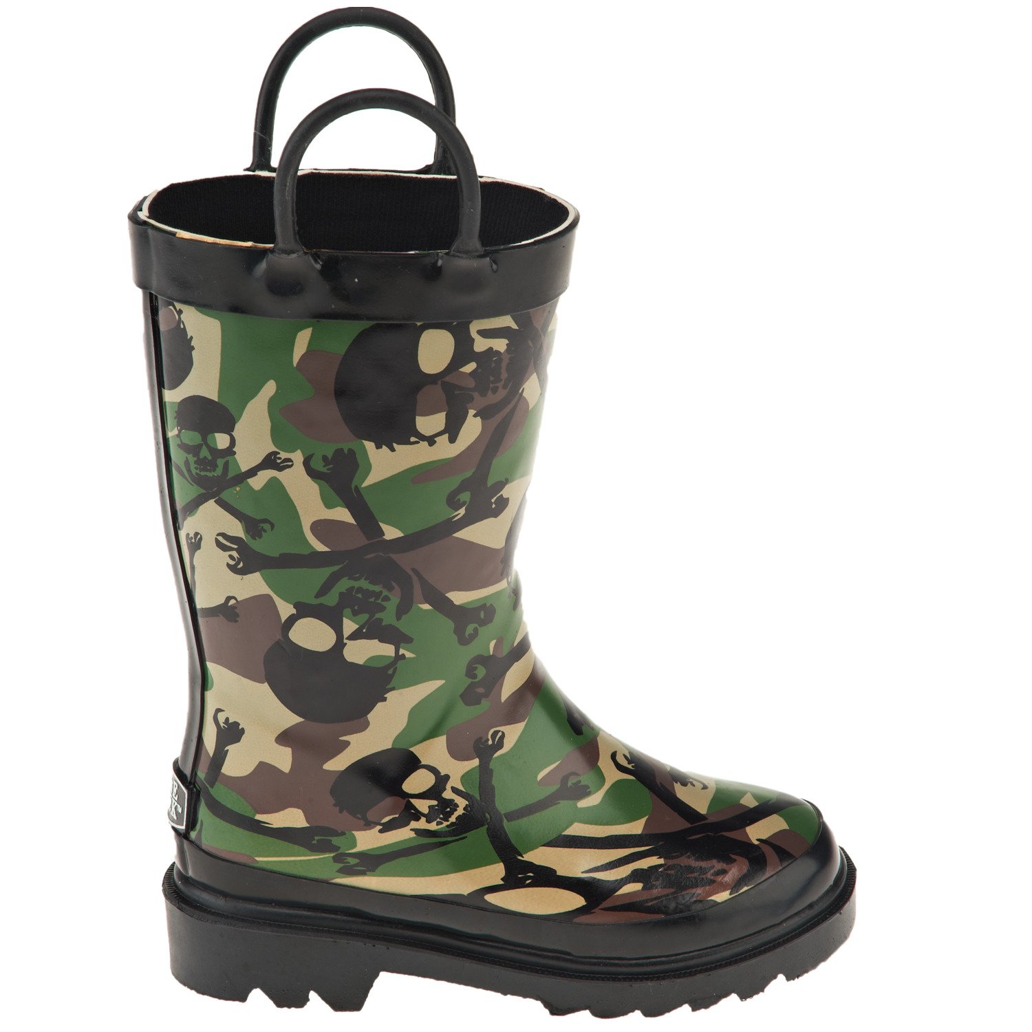 Stone Creek™ Boys' Camo Crossbones Rubber Boots
