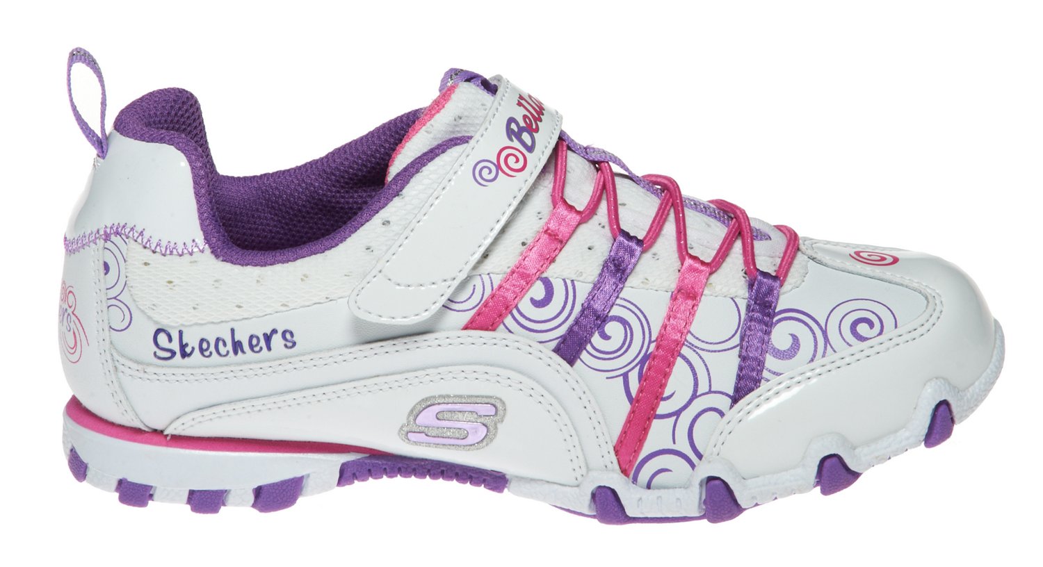 SKECHERS Girls' Bella Ballerina Prima Princess Bungee Sneakers