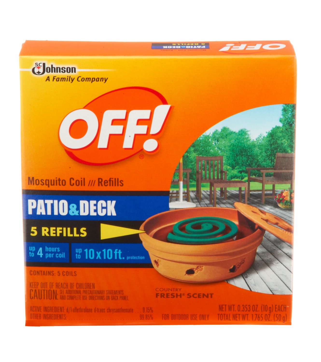 OFF! Mosquito Coil Refills 5-Pack