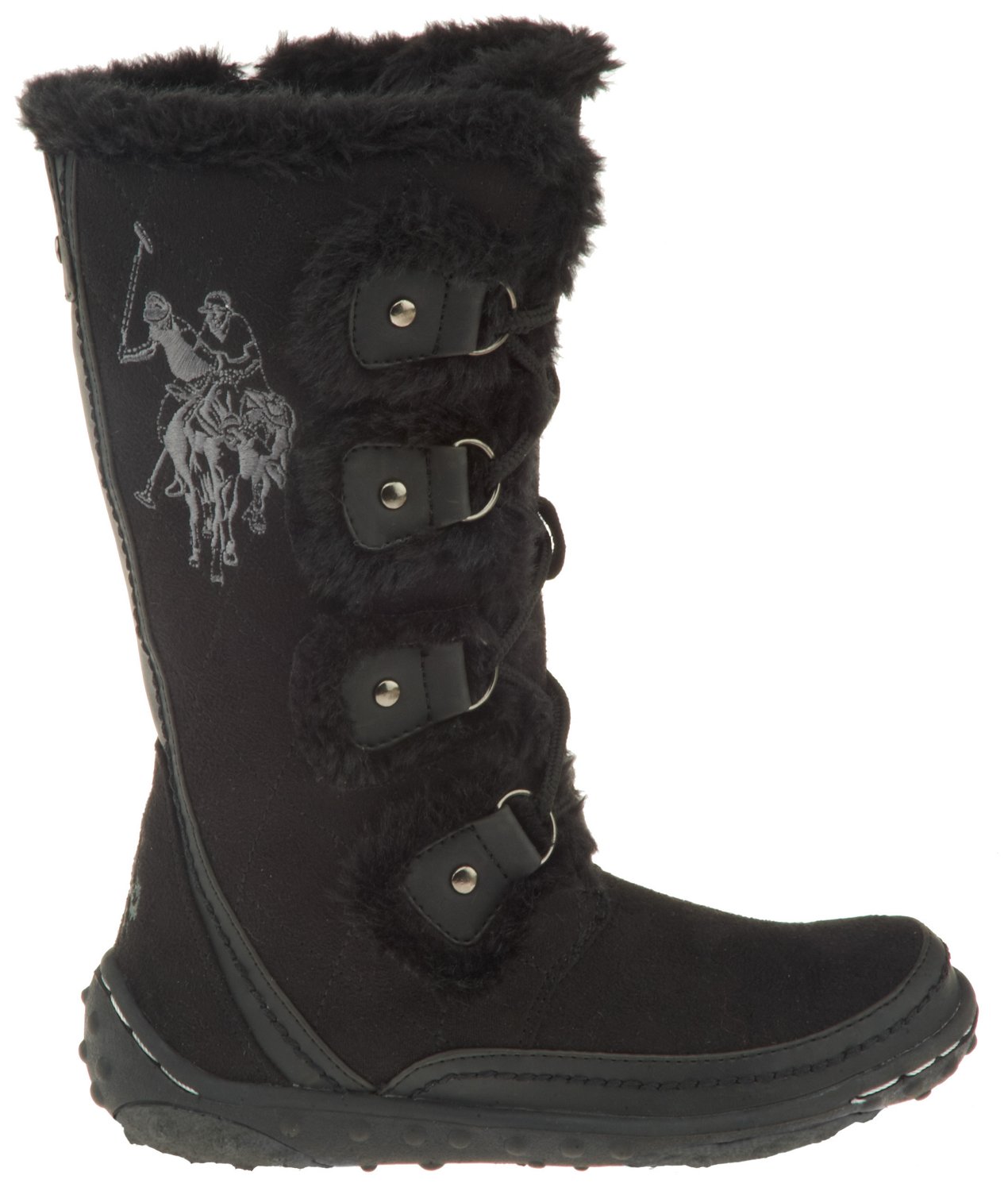 U.S. Polo Girls' Microfiber Boots