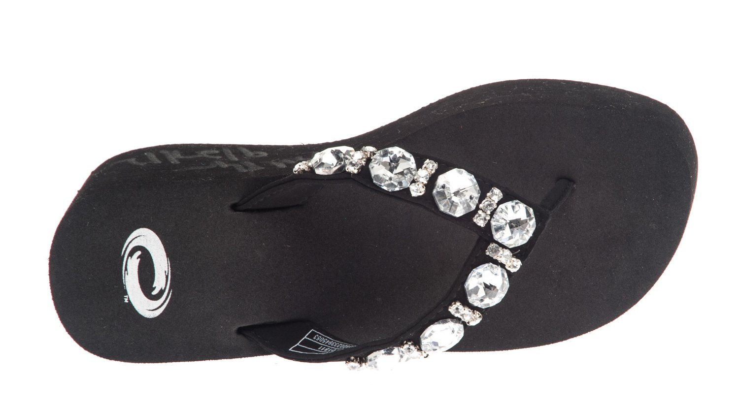 O'rageous Girls' Prom Wedge Thong Sandals thumbnail