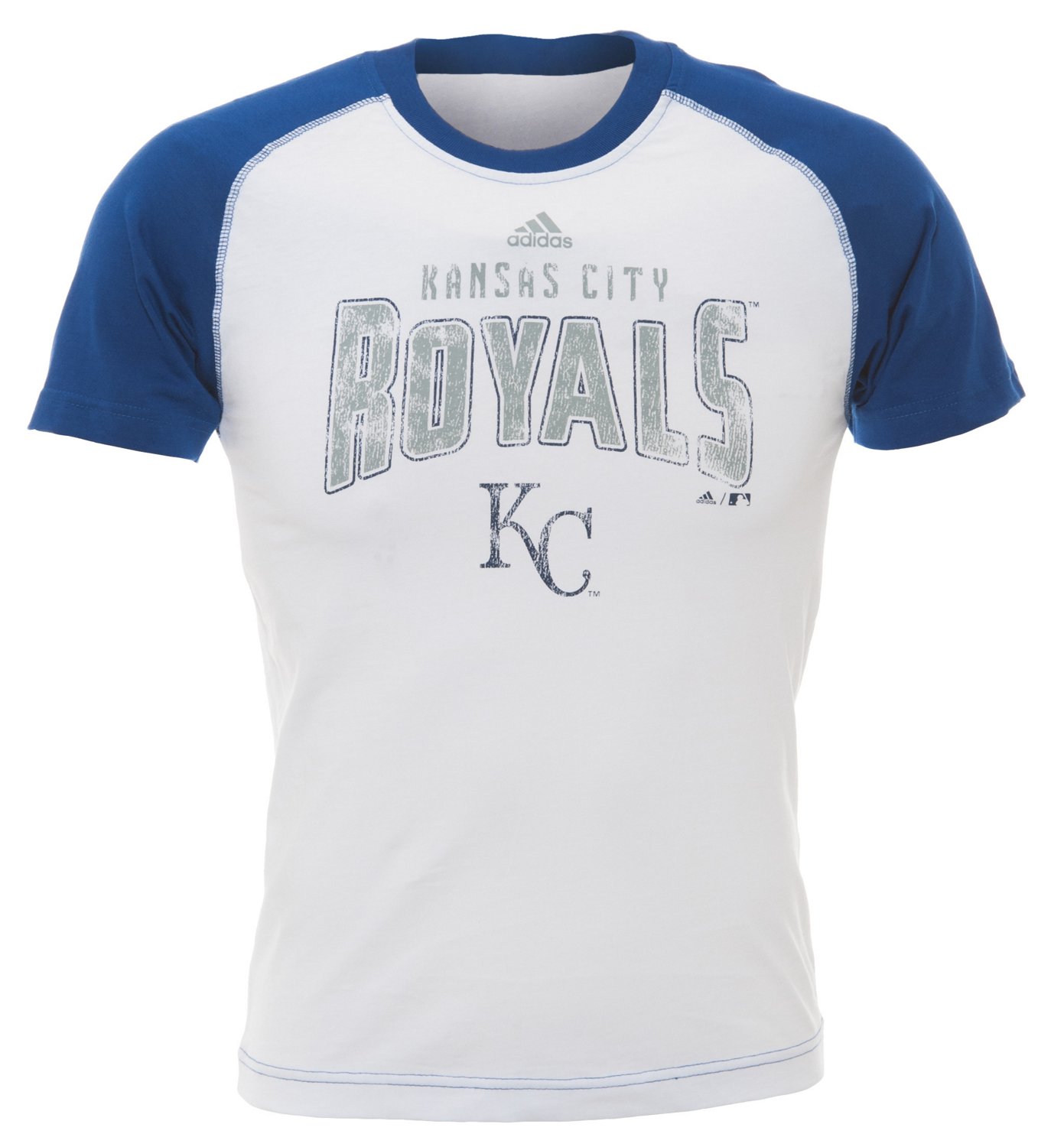 adidas Boys' Kansas City Royals Short Sleeve Vintage T-shirt