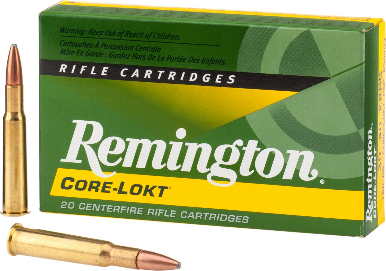 Remington Core-Lokt® .30-40 Krag 180-Grain Centerfire Rifle Ammunition