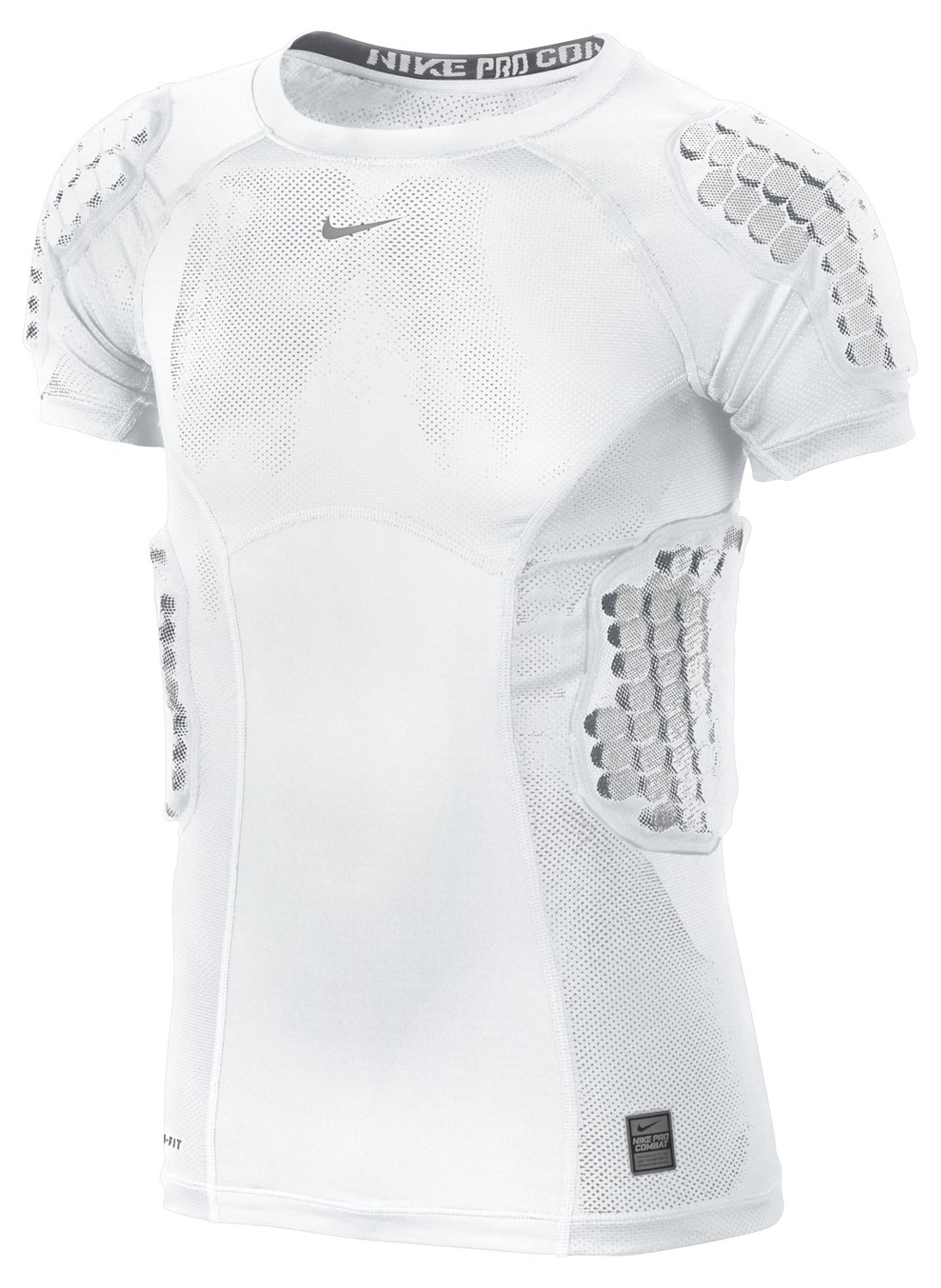 Nike Youth Pro Combat Hyperstrong Compression Vis Football Rib Top
