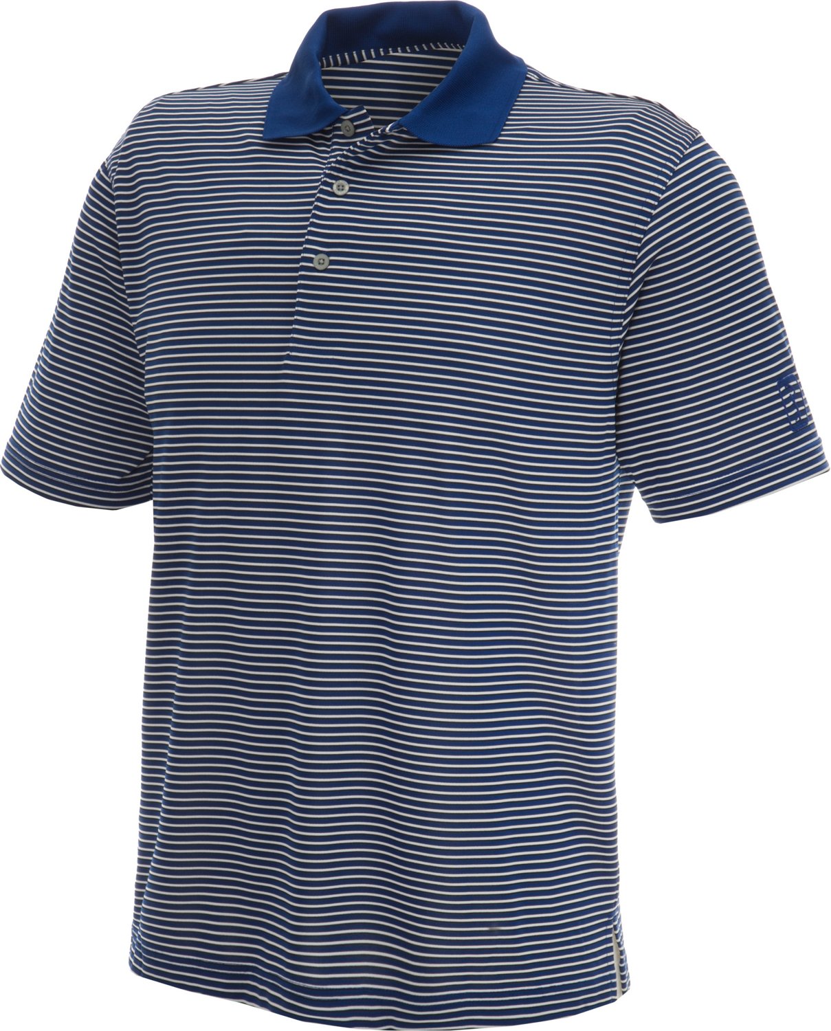 PGA Tour Men's Fineline Stripe Short Sleeve Polo