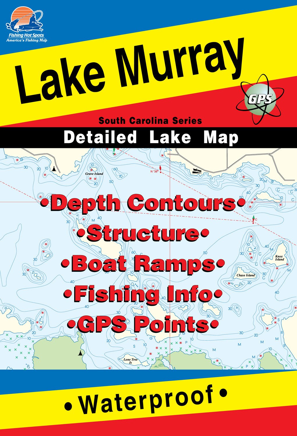 Fishing Hot Spots Lake Murray Fishing Map