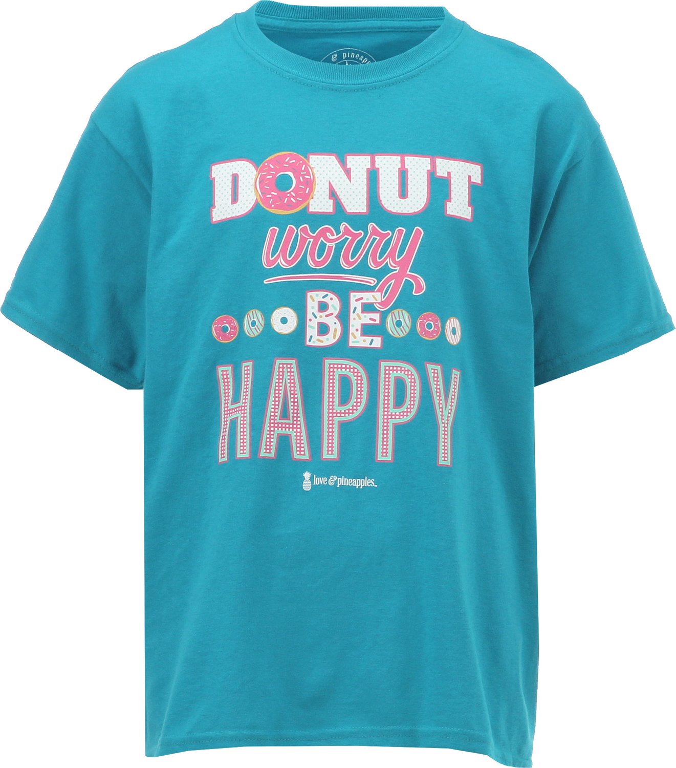 donut worry be happy t shirt