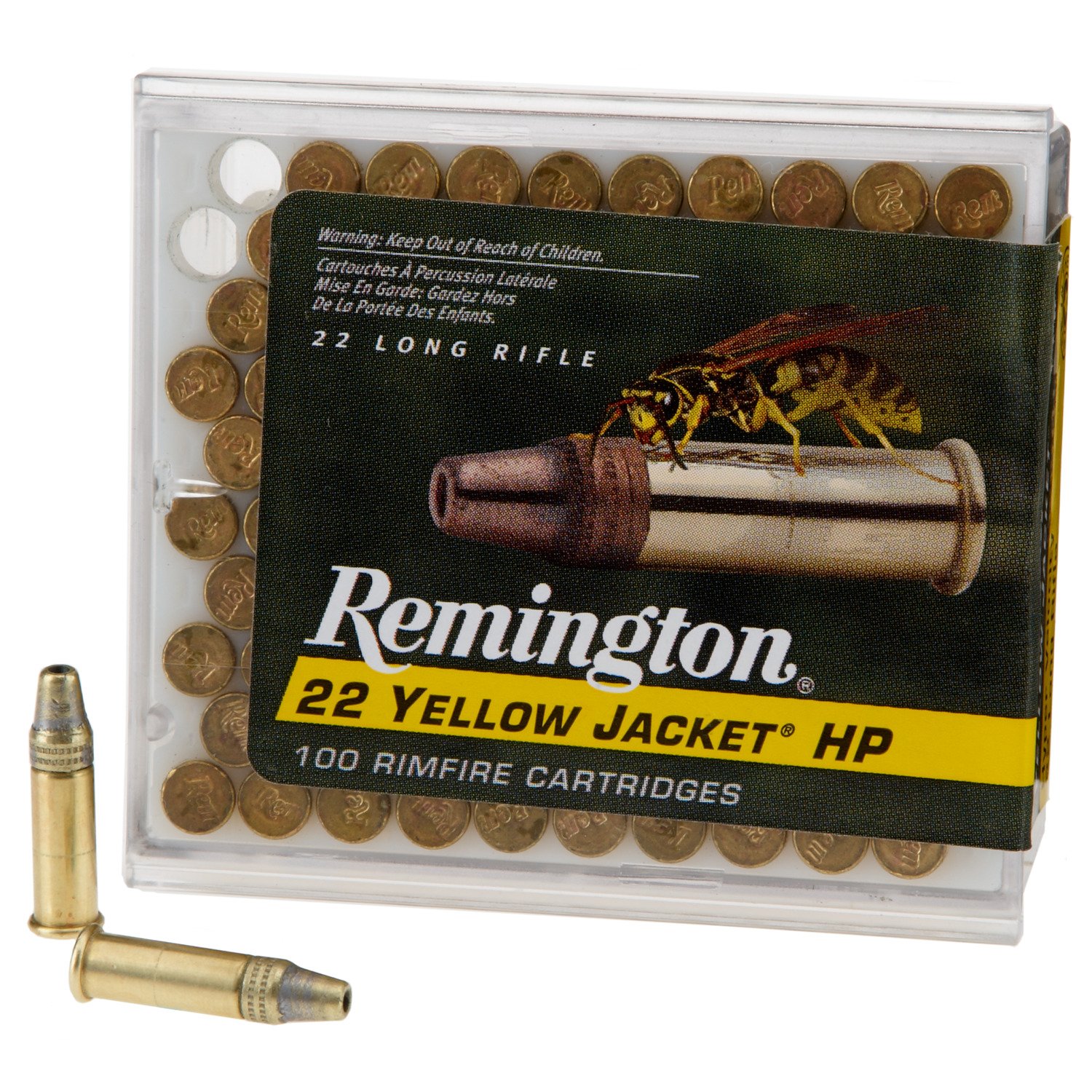 Remington Yellow Jacket® HP .22 LR 33-Grain Rimfire Rifle Ammunition