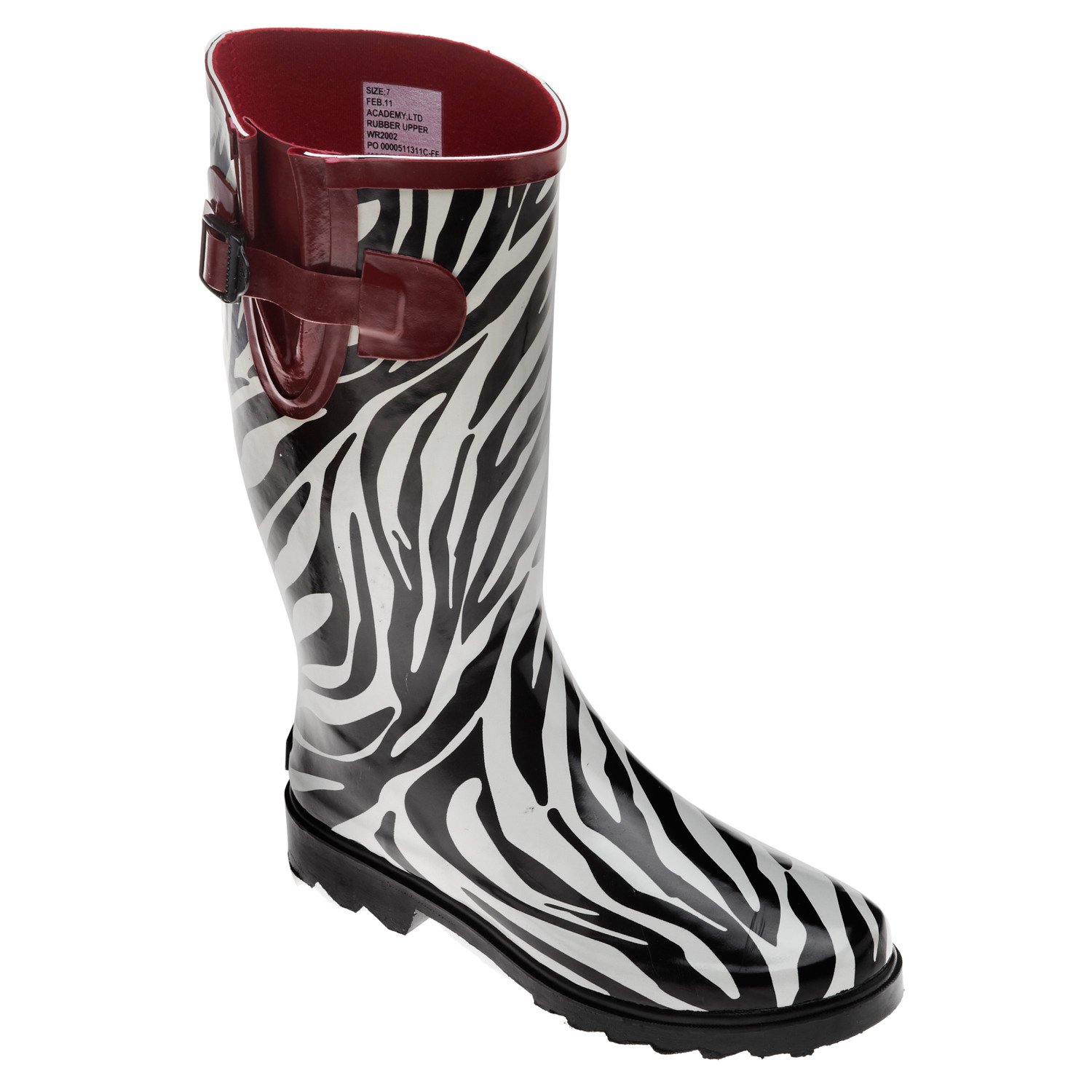 Stone Creek™ Women's Zebra Print II Rubber Boots thumbnail