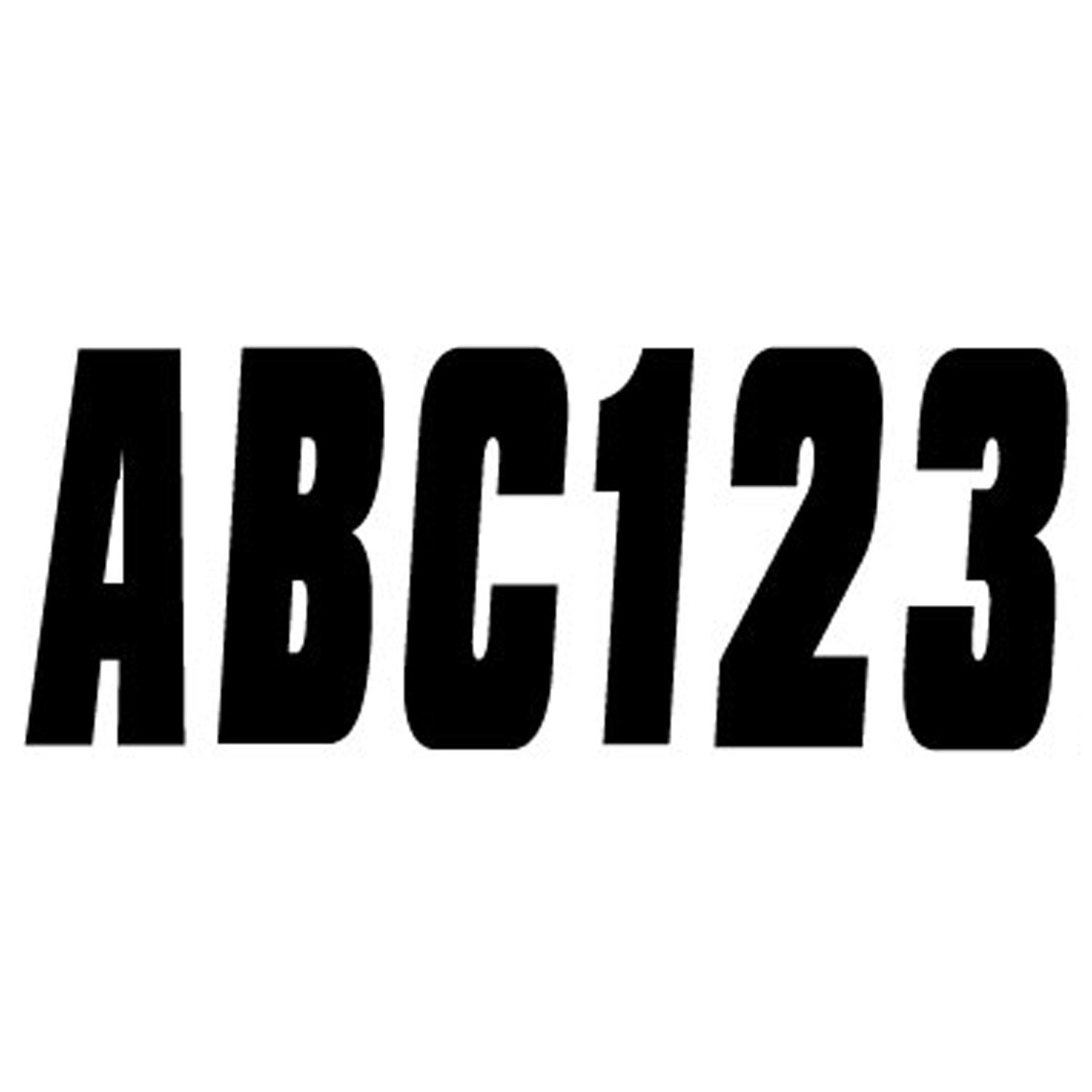 Hardline Products® Solid Black Number Kit