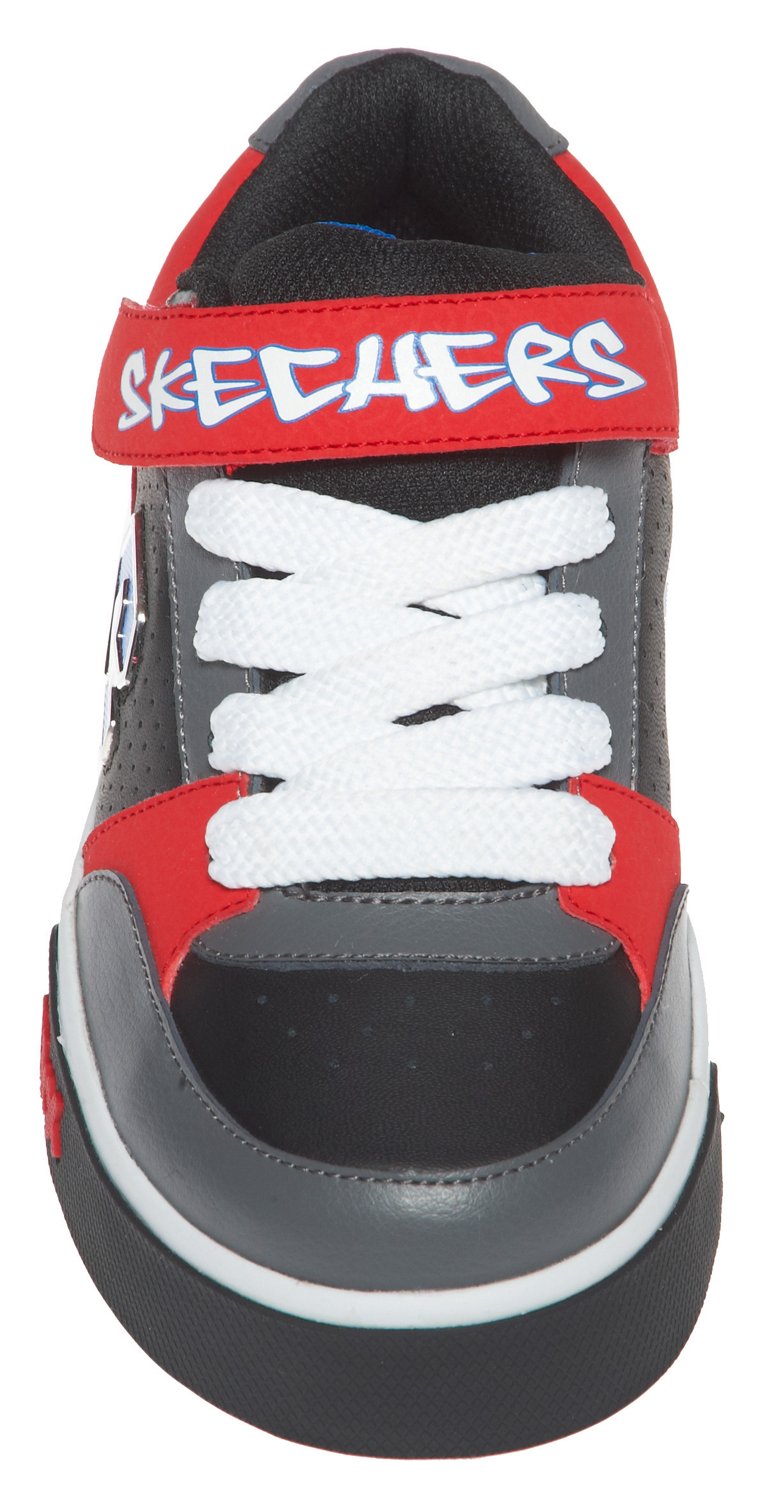 SKECHERS Boys' Lace Up Power Strap Athletic Lifestyle Shoes thumbnail