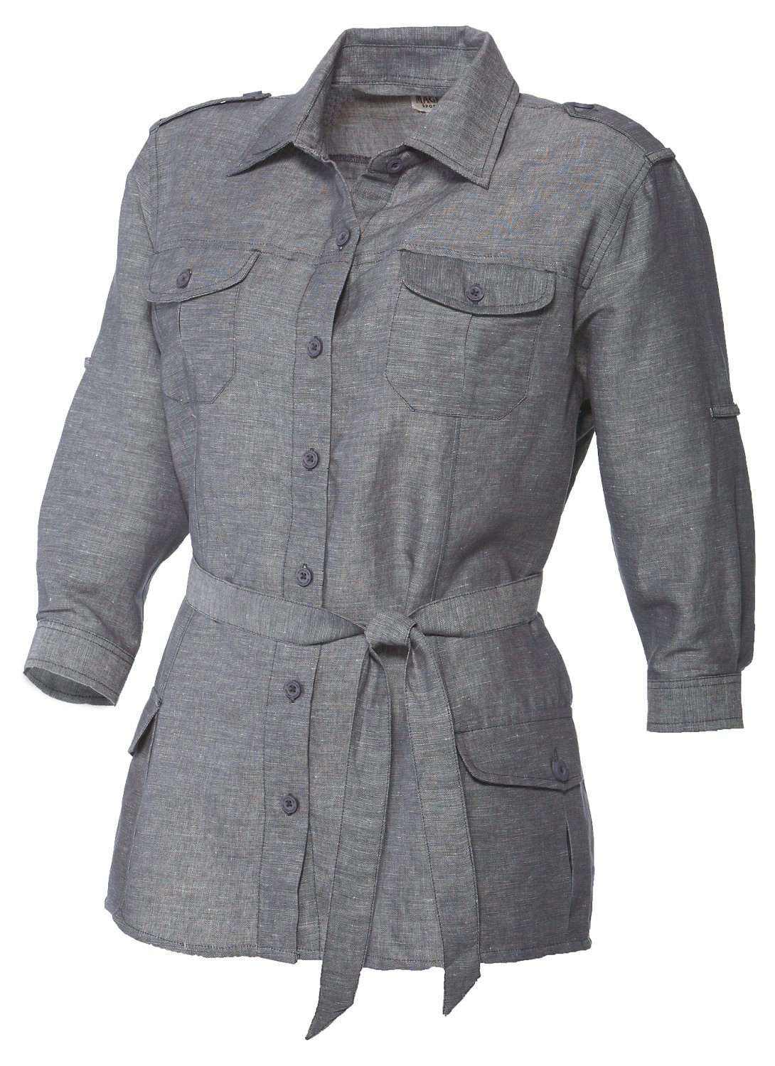 Magellan Outdoors Women's Nomad Button Down Roll Up Shirt