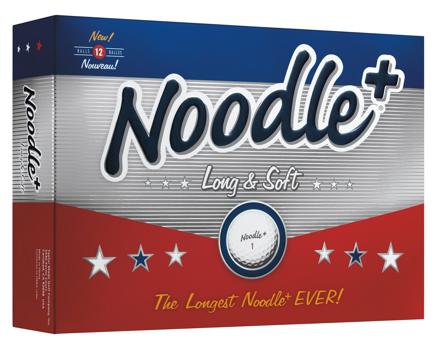 TaylorMade Noodle Long and Soft Golf Balls 12-Pack