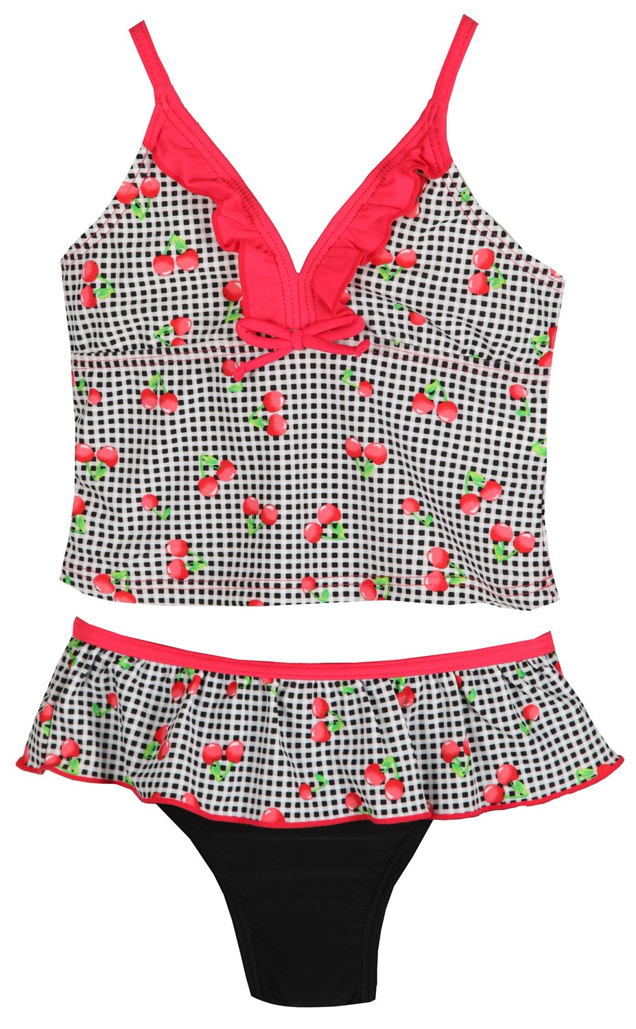 O'rageous® Girls' Feeling Fruity Cross-Back Tankini and Skirtini Set