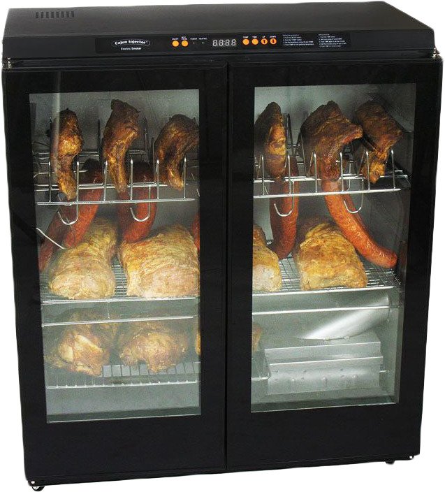 Cajun Injector Electric Smoker XL with Glass Doors