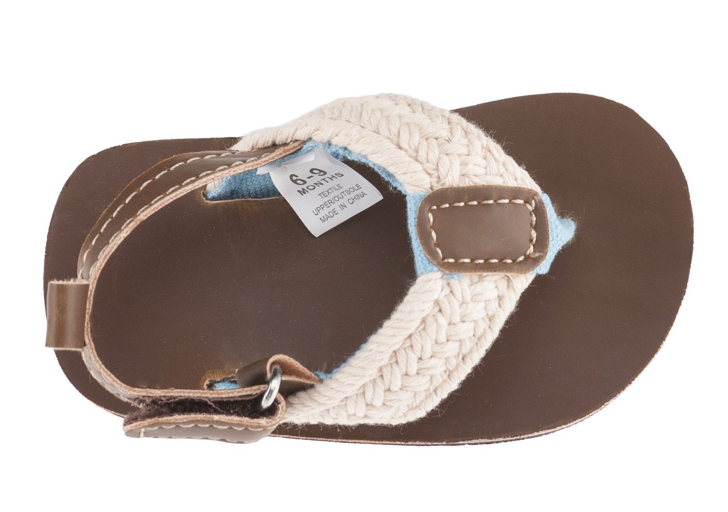 Rising Star Infant Boys' Jute Thong Sandals thumbnail