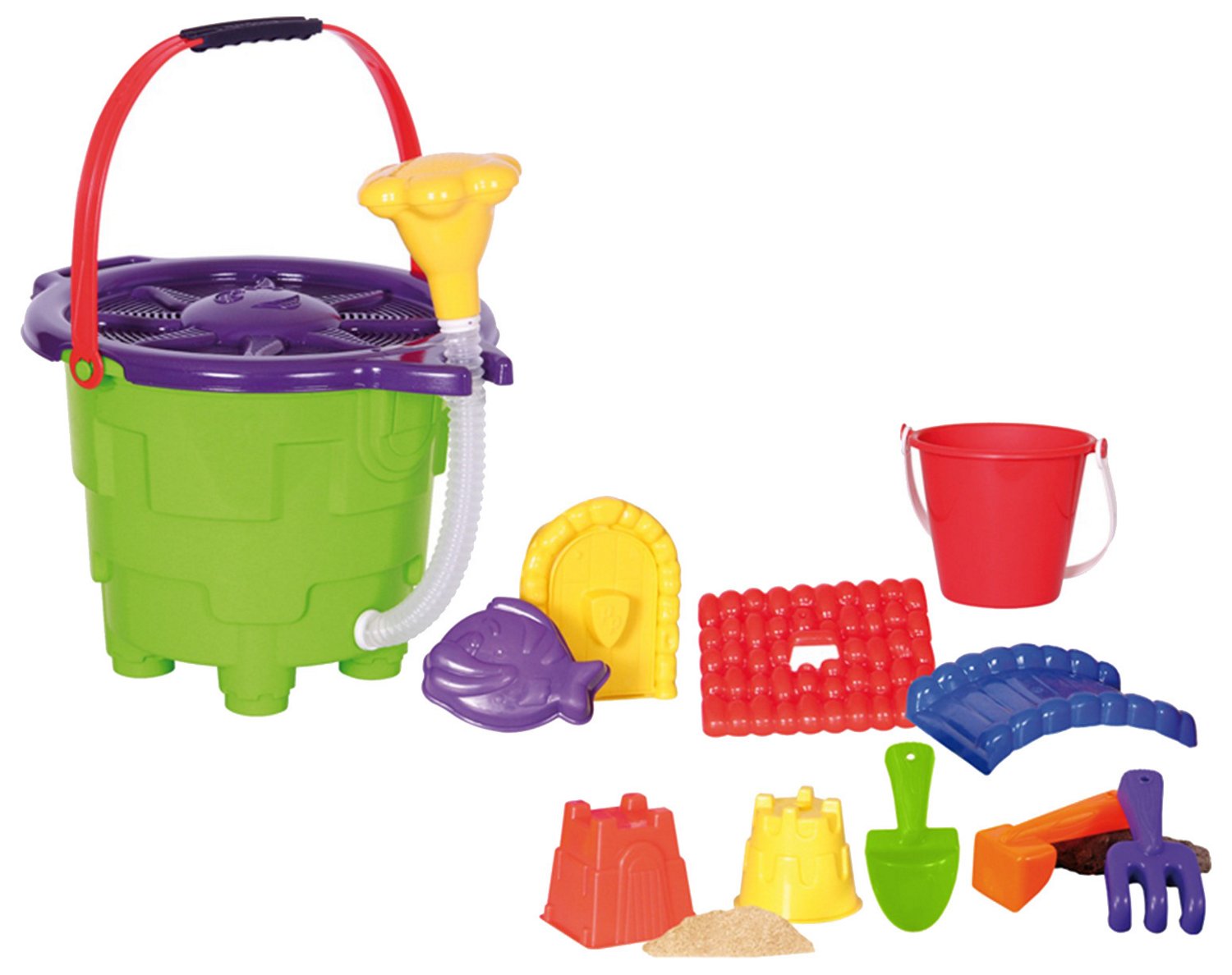 Amloid Sprinkler Bucket 12-Piece Castle Creator Set