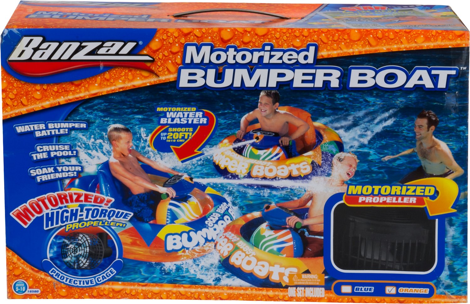 Banzai Aqua Blast Motorized Bumper Boat