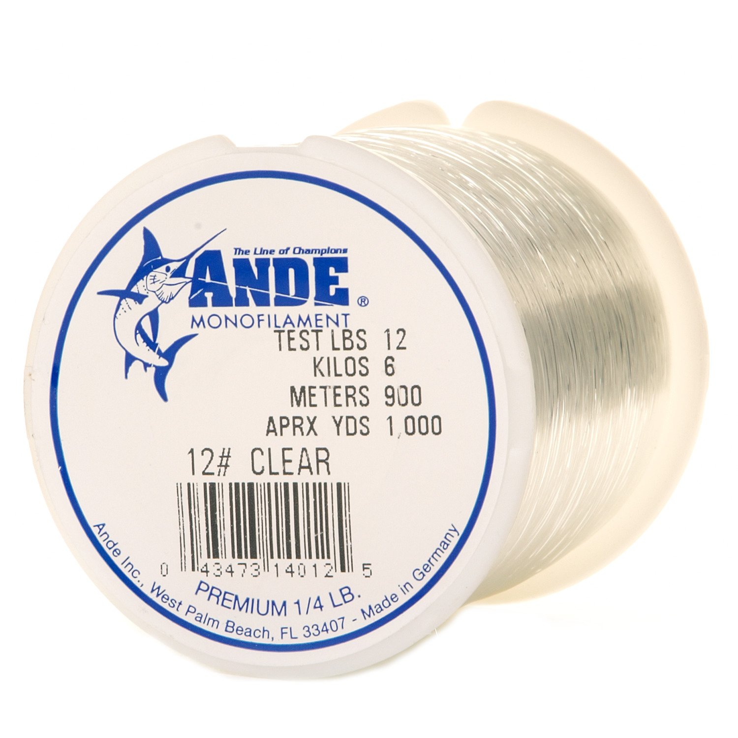 ANDE® Premium 12 lb. - 1,000 yards Monofilament Fishing Line