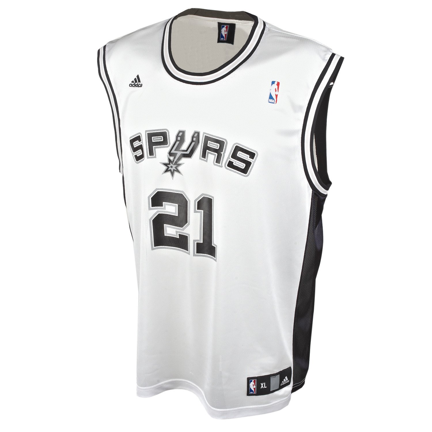 adidas Kids' San Antonio Spurs Tim Duncan Replica Home Jersey