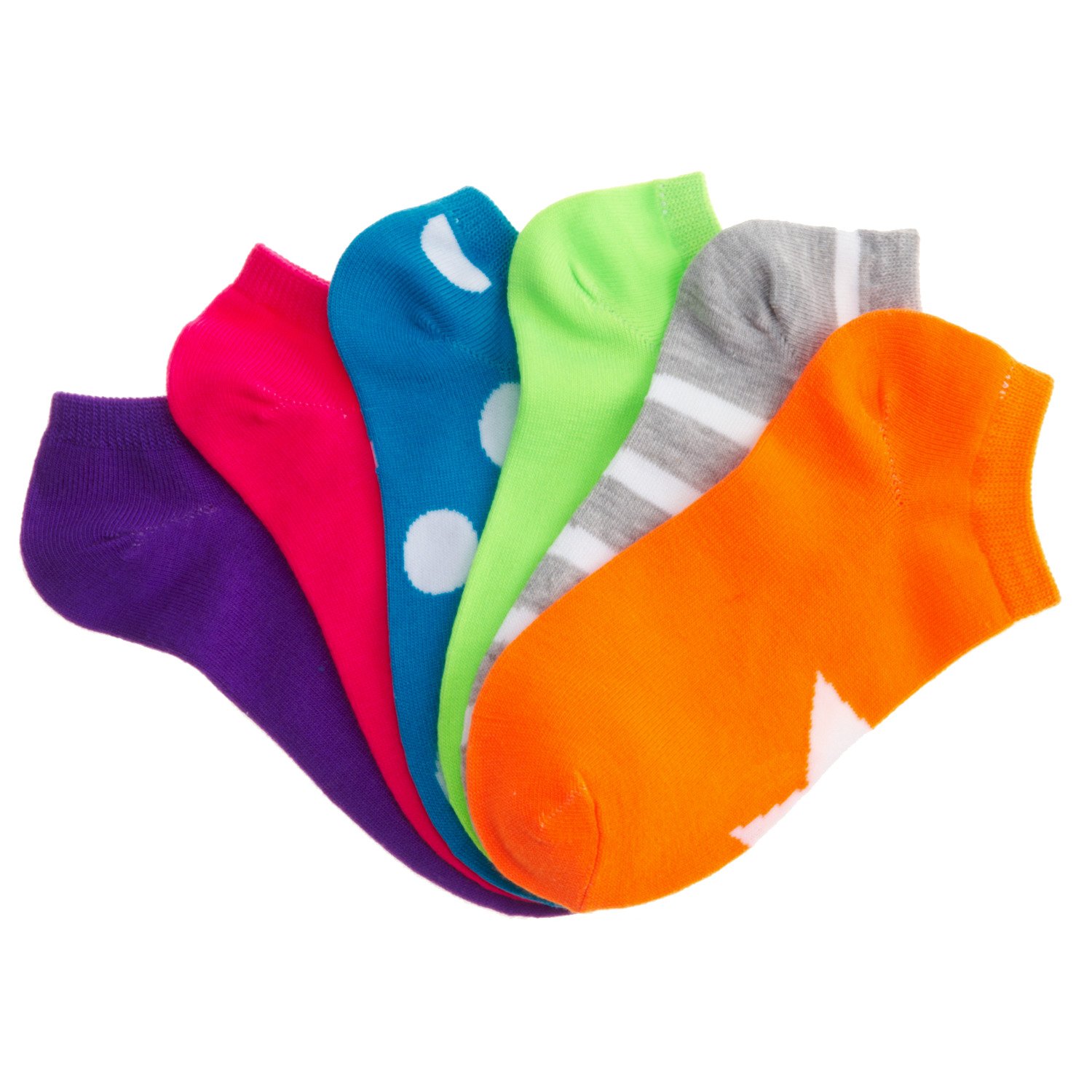 BCG™ Girls' No-Show Ultra Lite Socks 6-Pack thumbnail