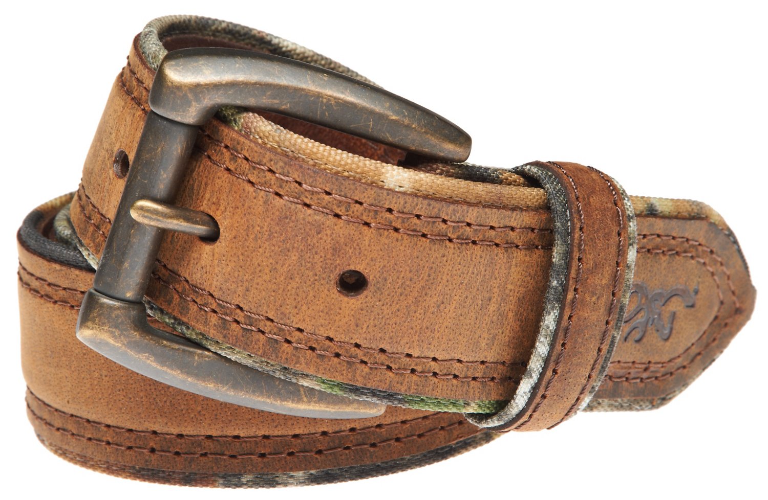 Browning Men's Crazy Horse Camo Edge Belt