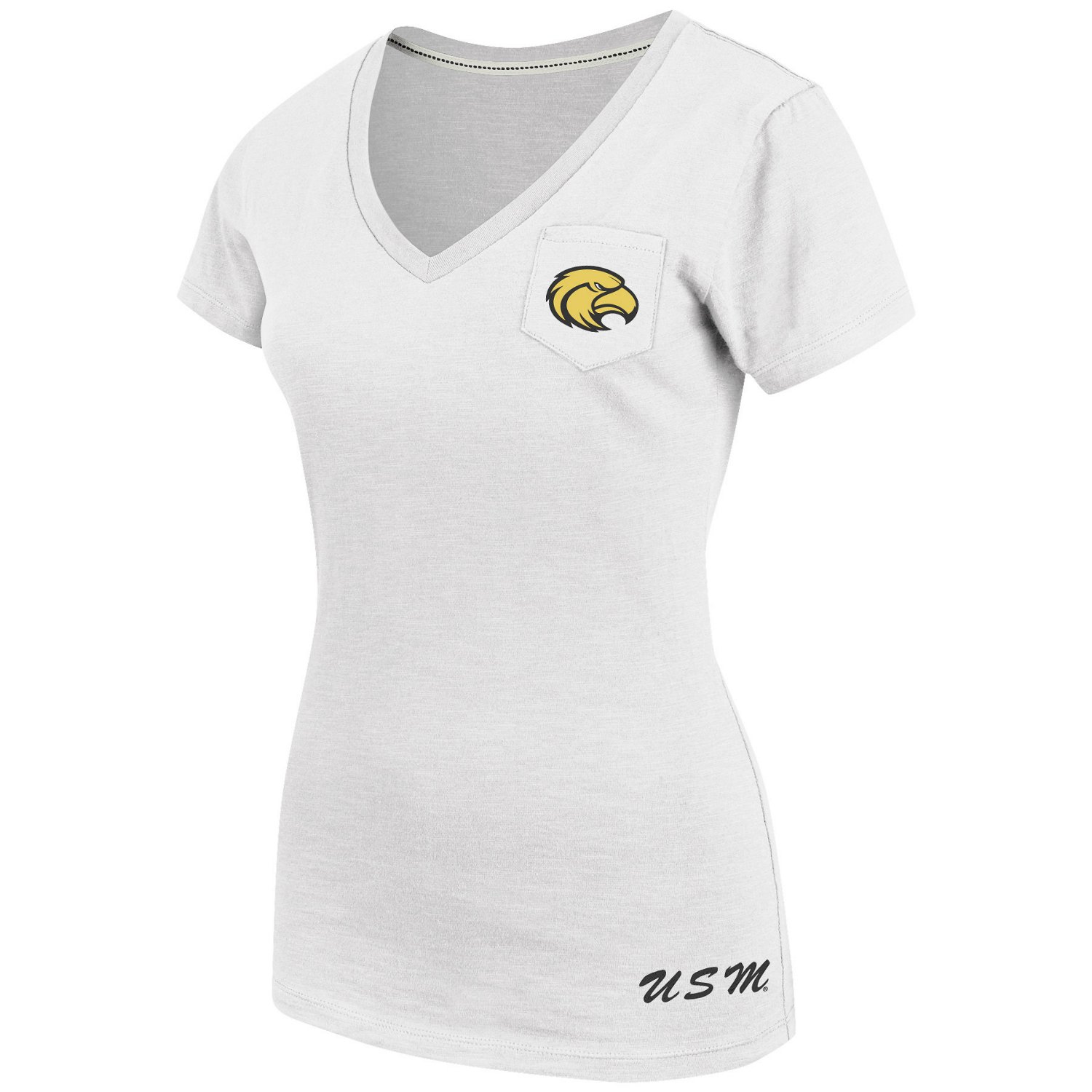Colosseum Athletics Women's University of Southern Mississippi Vision V-neck T-shirt