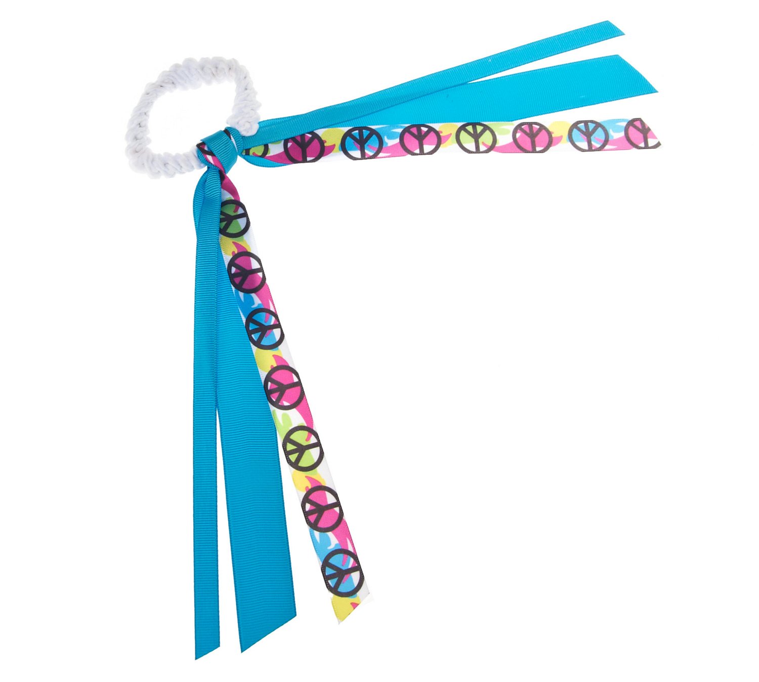 Soffe Peace Sign Ribbon Scrunch