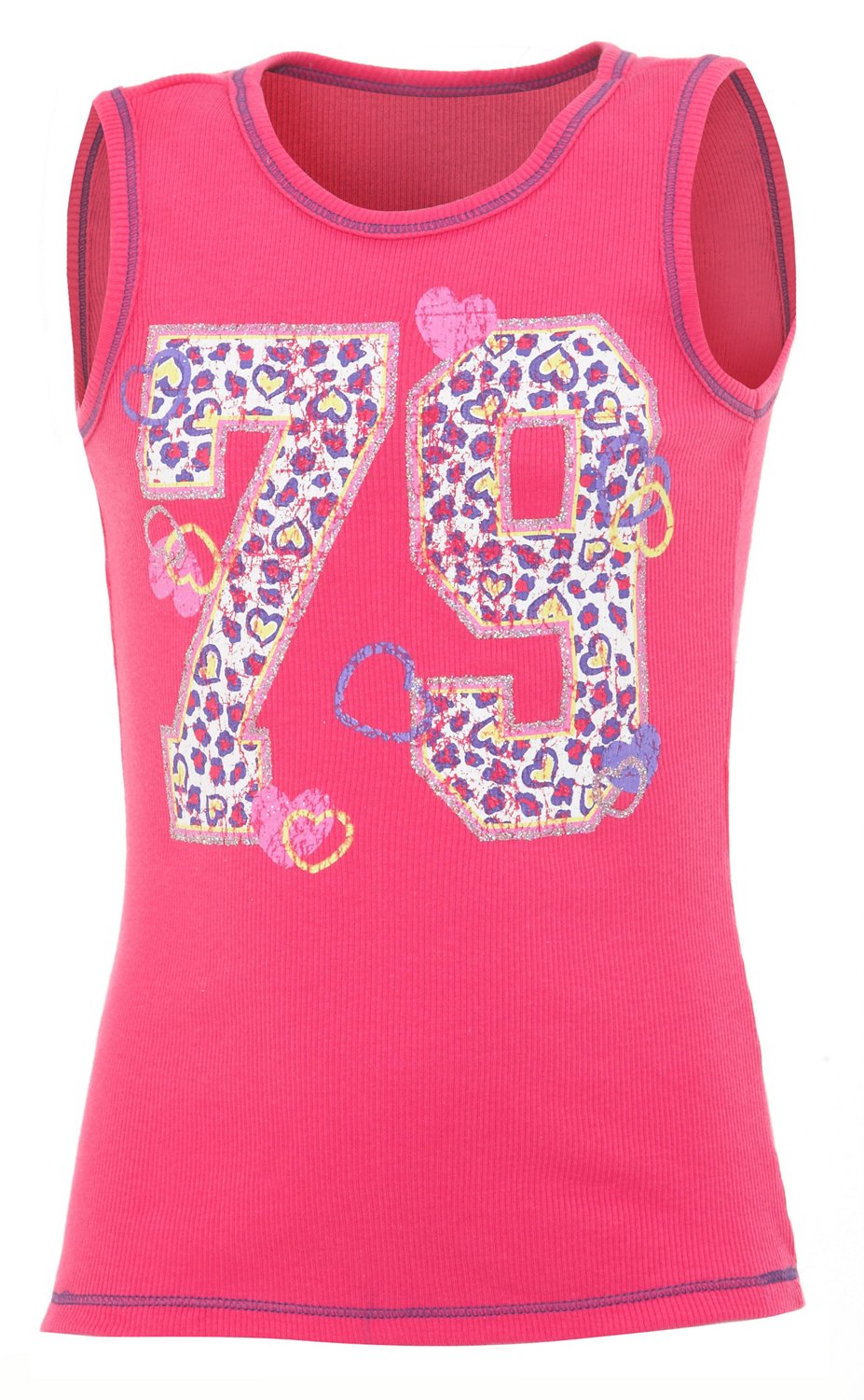 BCG Girls' Rib Graphic Tank Top