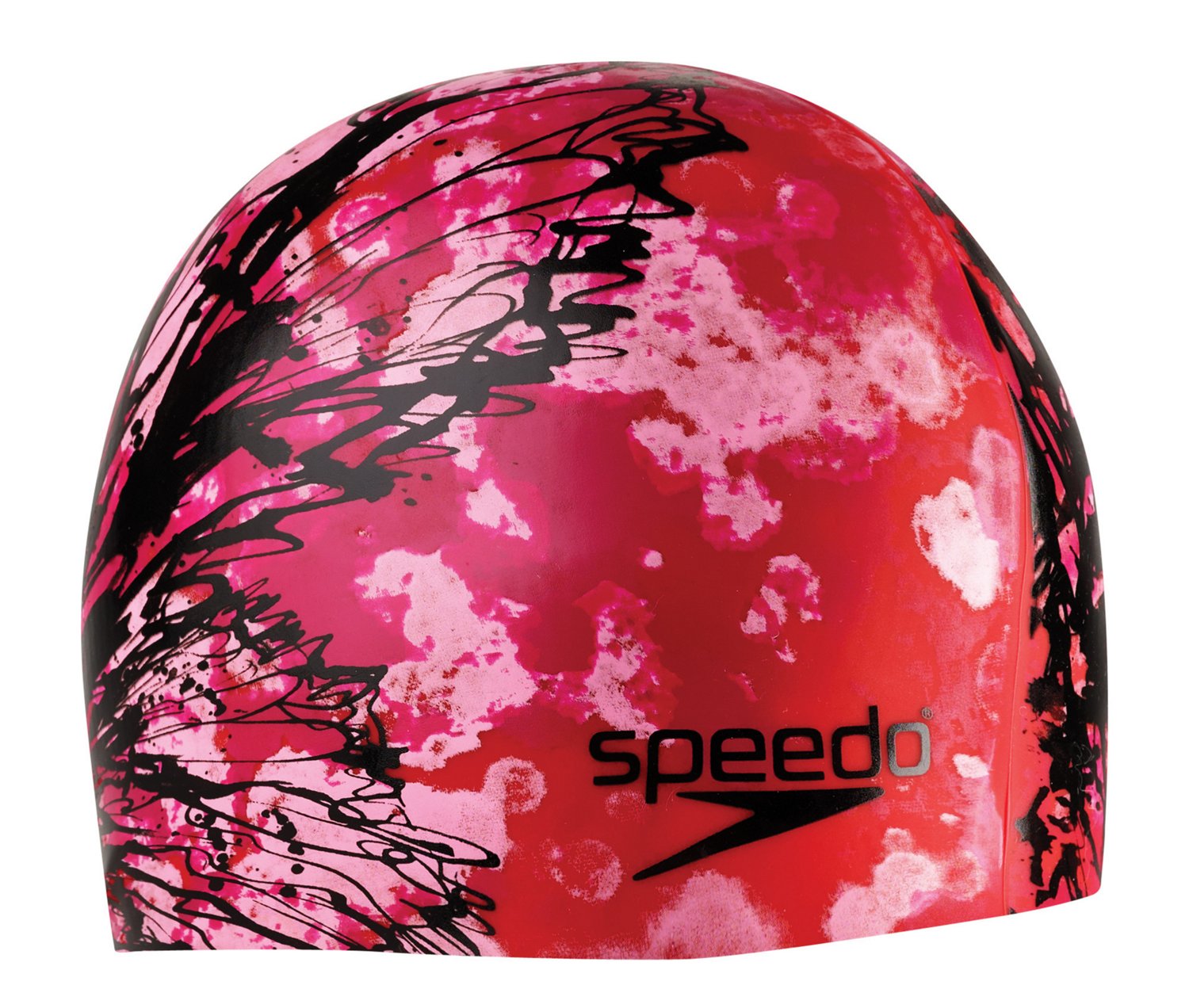 Speedo Butterfly Ink Net Effects Silicone Swim Cap thumbnail