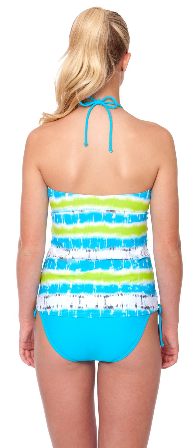 O'rageous Juniors' Beach Wave Slide Halterkini Swim Top thumbnail