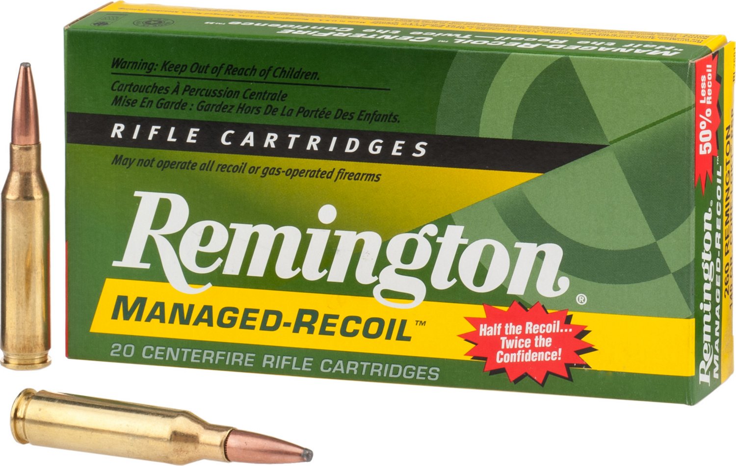 Remington Managed Recoil® .260 Remington 140-Grain Centerfire Rifle Ammunition