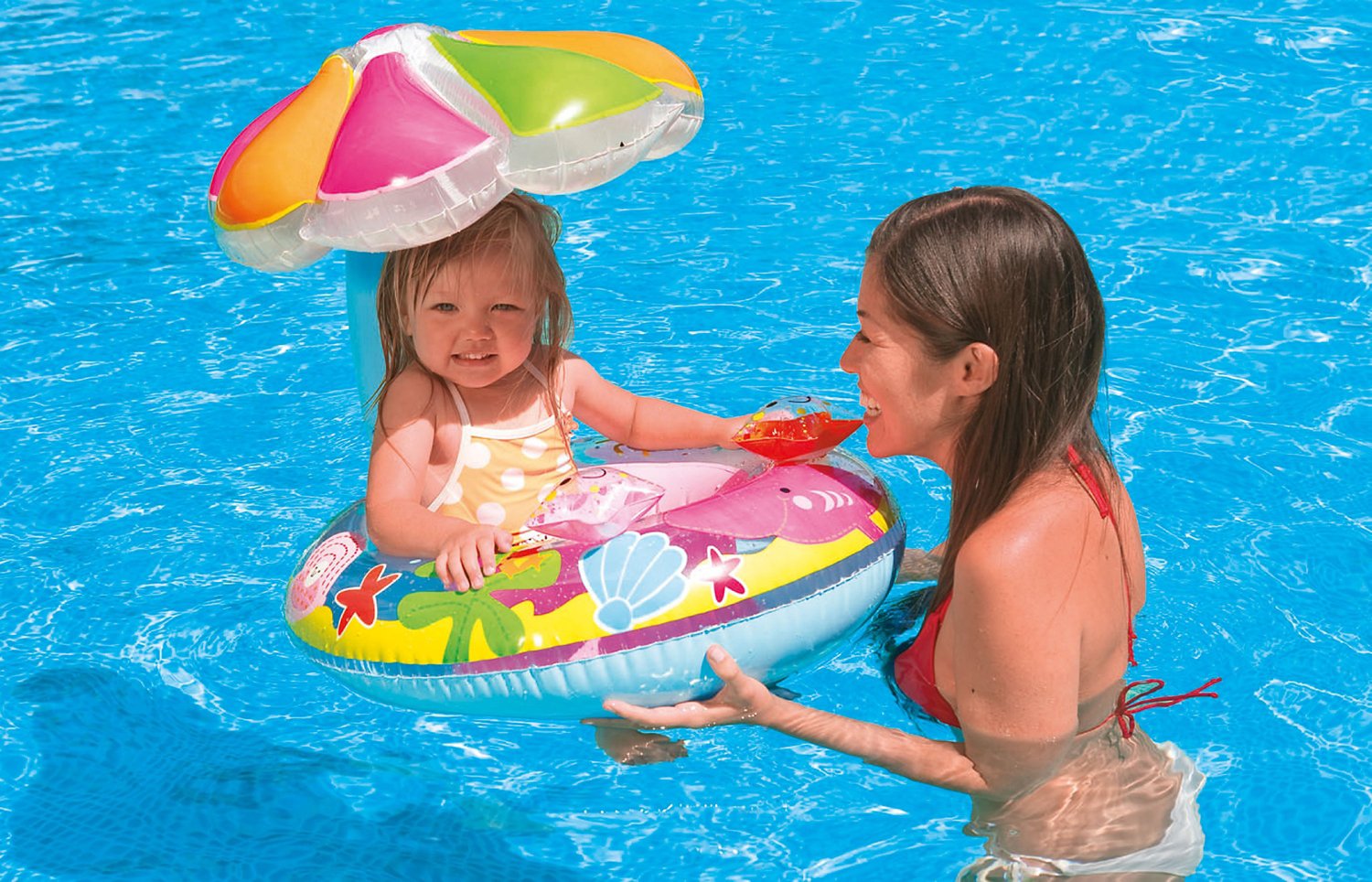 INTEX® Kids' Wetset Fish and Friends Baby Float
