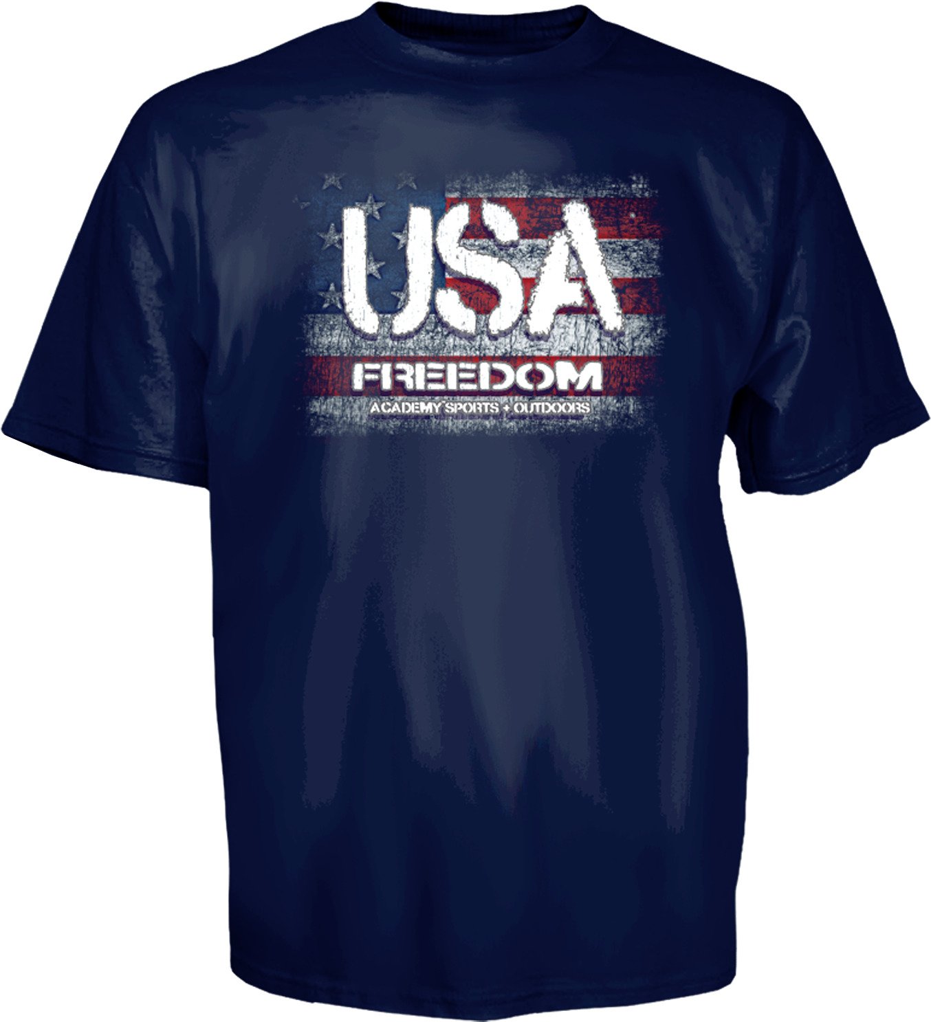 Academy Sports + Outdoors Men's Flag Focus Printed Short Sleeve T-shirt