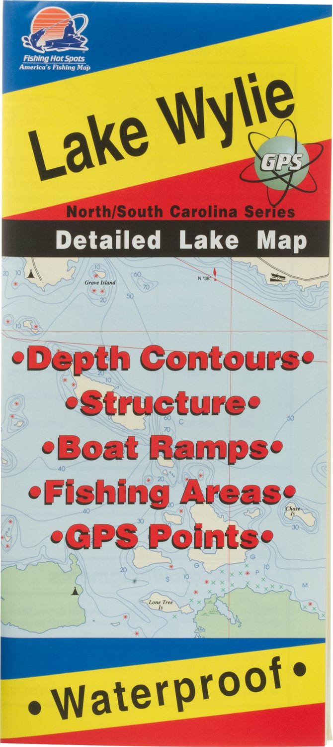 Fishing Hot Spots Lake Wylie Fishing Map