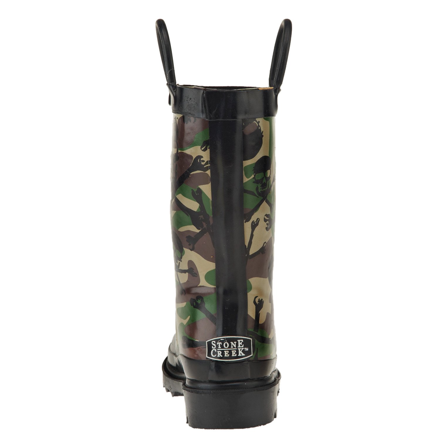 Stone Creek™ Boys' Camo Crossbones Rubber Boots thumbnail