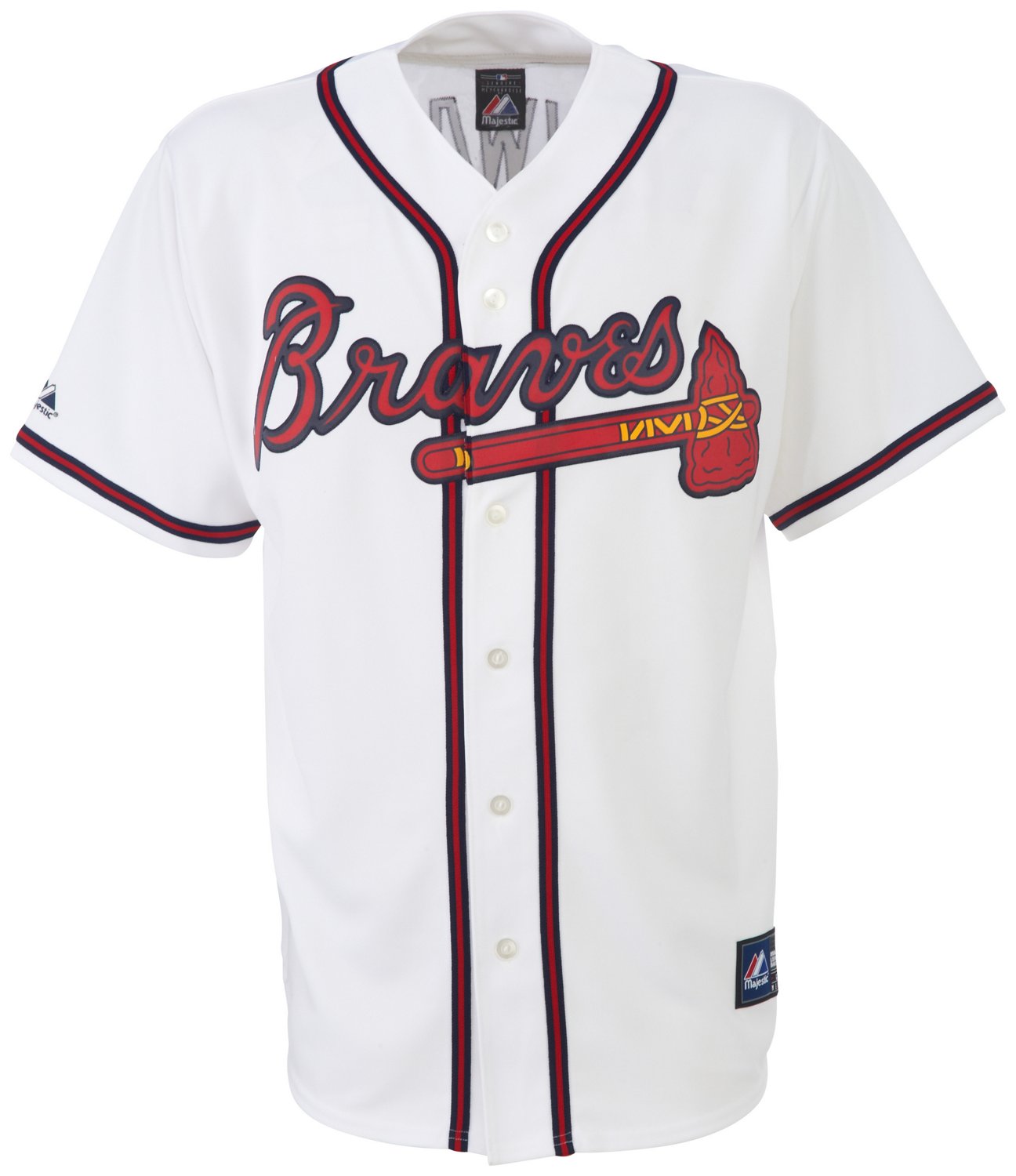 Majestic Adults' Atlanta Braves Replica Jersey