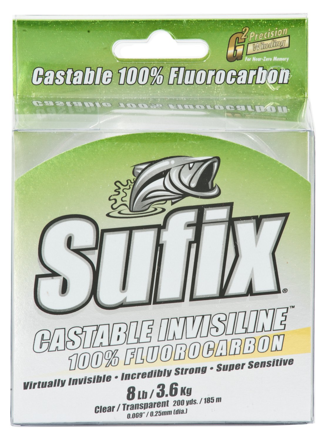 Sufix® Castable Invisiline™ 8 lb. - 200 yards Fluorocarbon Fishing Line