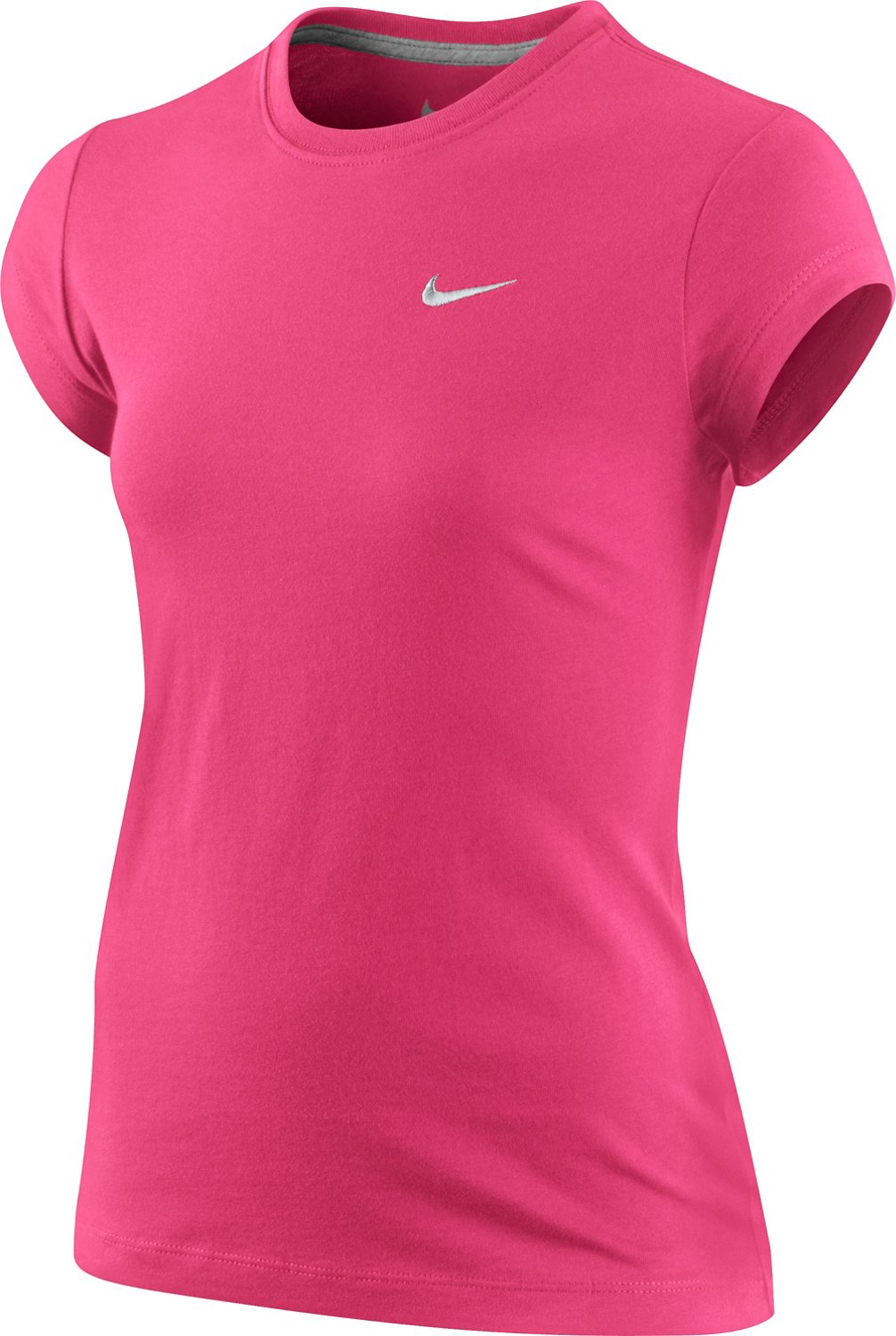 Nike Girls' Short Sleeve Solid Swoosh T-shirt