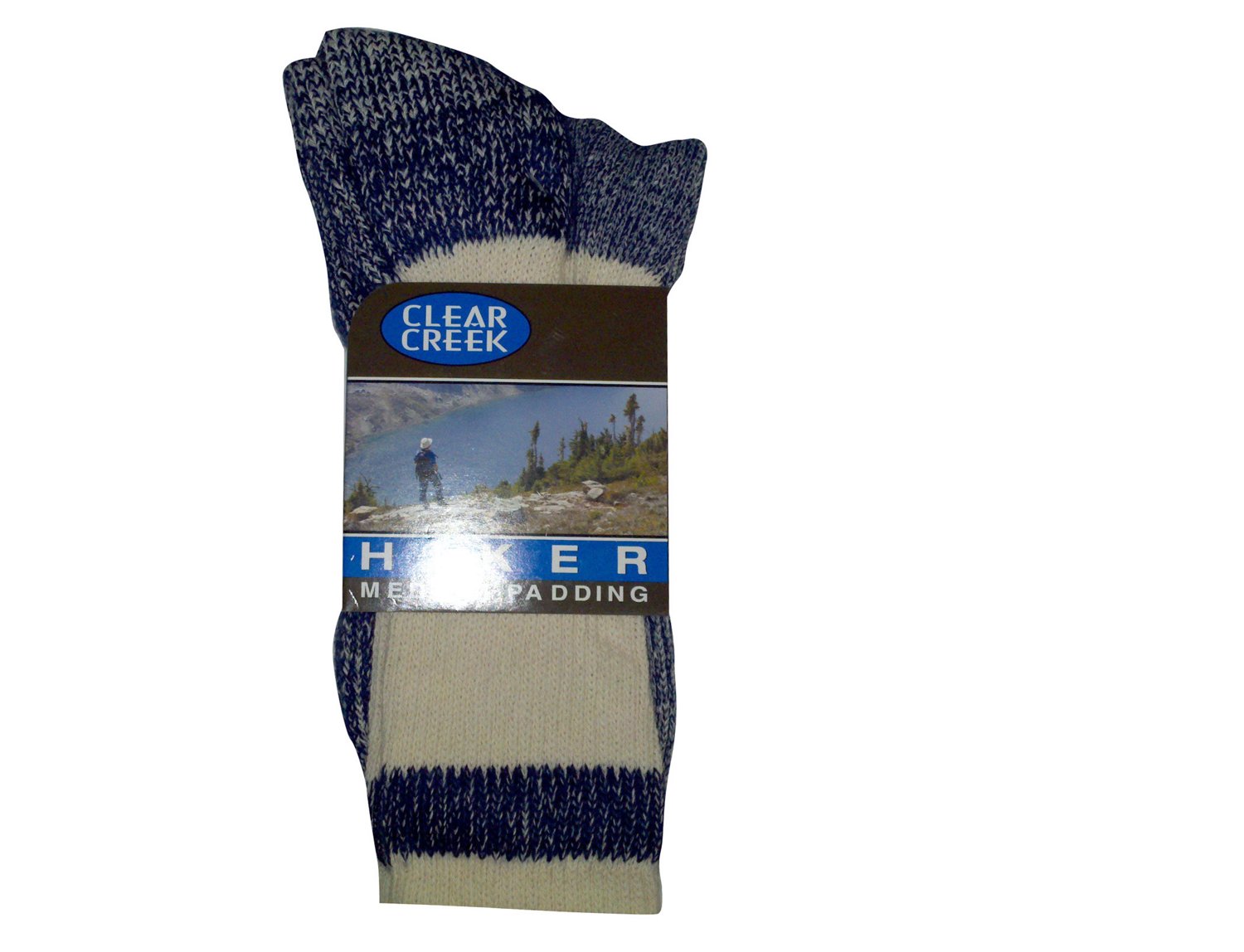 Clear Creek Men's Rugged Stripe Hiker Socks