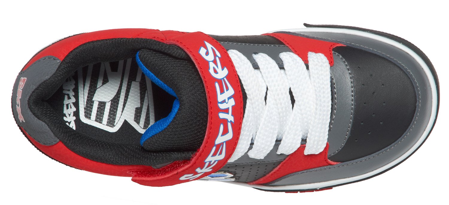 SKECHERS Boys' Lace Up Power Strap Athletic Lifestyle Shoes thumbnail