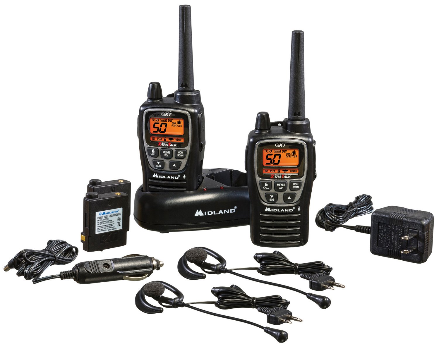 Midland GXT-2000 GMRS 2-Way Radios 2-Pack