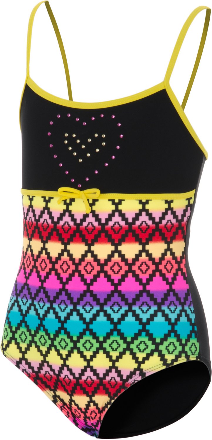 Malibu Girls' Santa Fe Rainbow Swimsuit