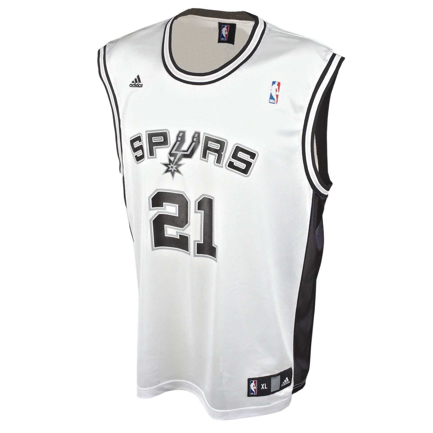 adidas Kids' San Antonio Spurs Tim Duncan Replica Home Jersey thumbnail