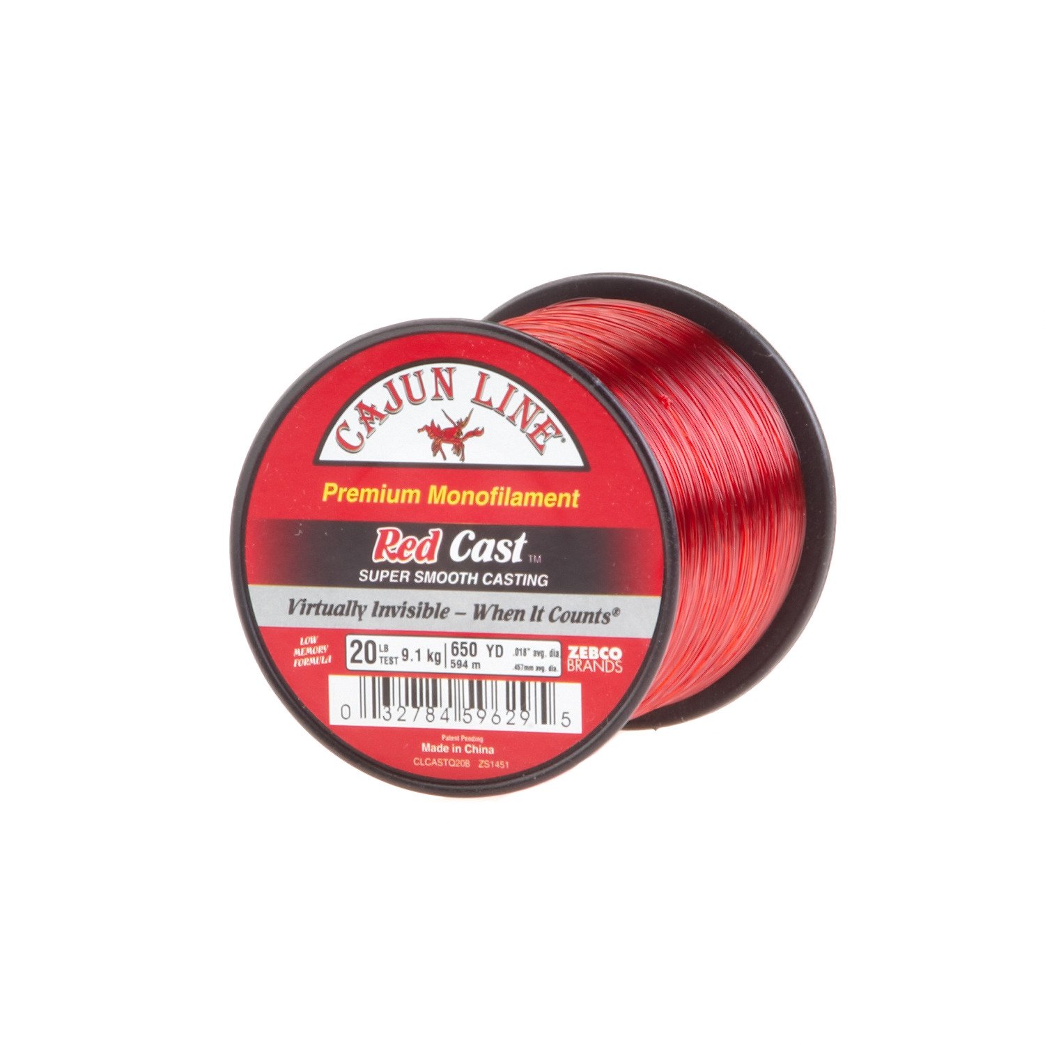 Cajun Line Red Cast 20 lb. - 650 yards Monofilament Fishing Line