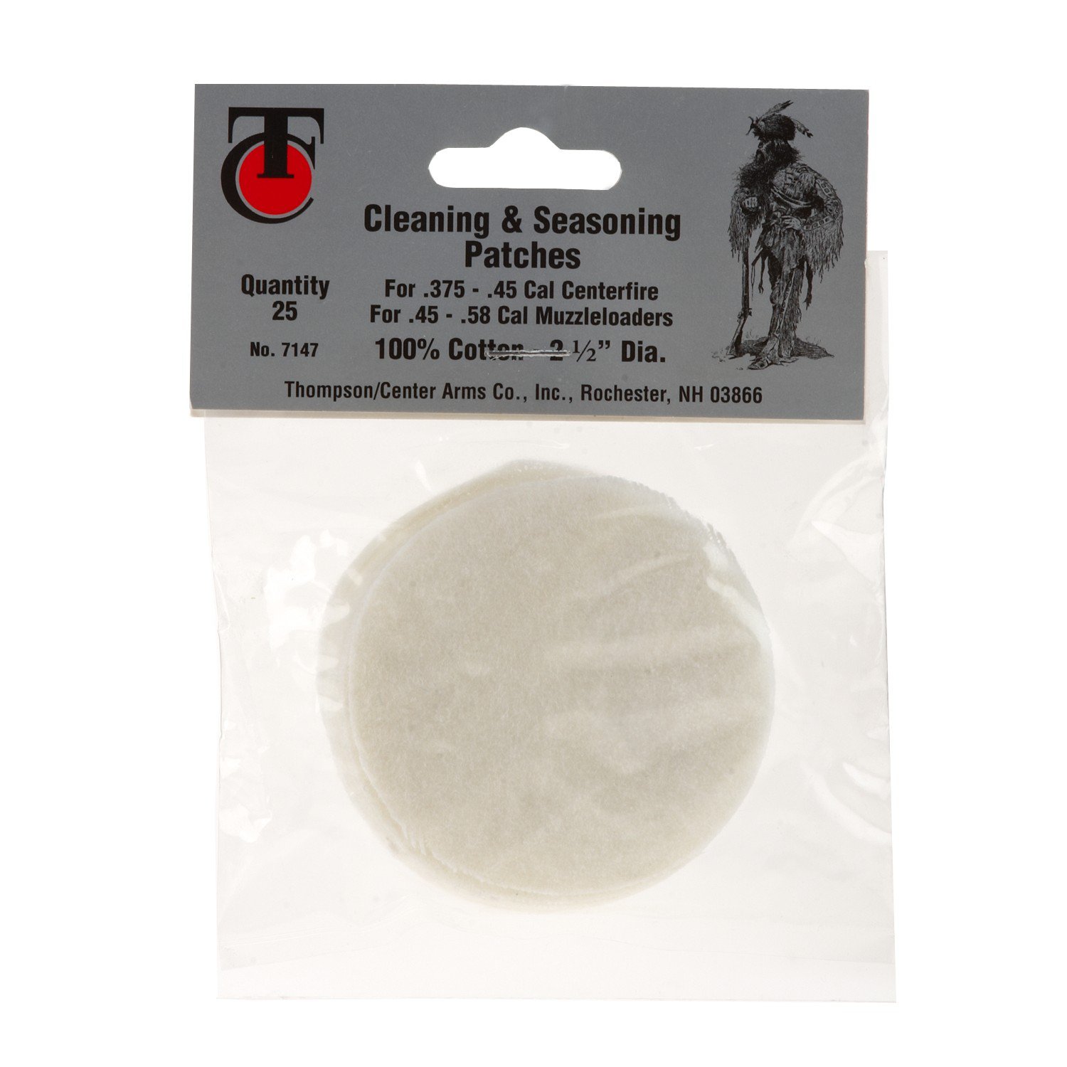 Thompson/Center Natural Lube 1000 Plus™ Bore Butter Pretreated Seasoning Patches 25-Pack