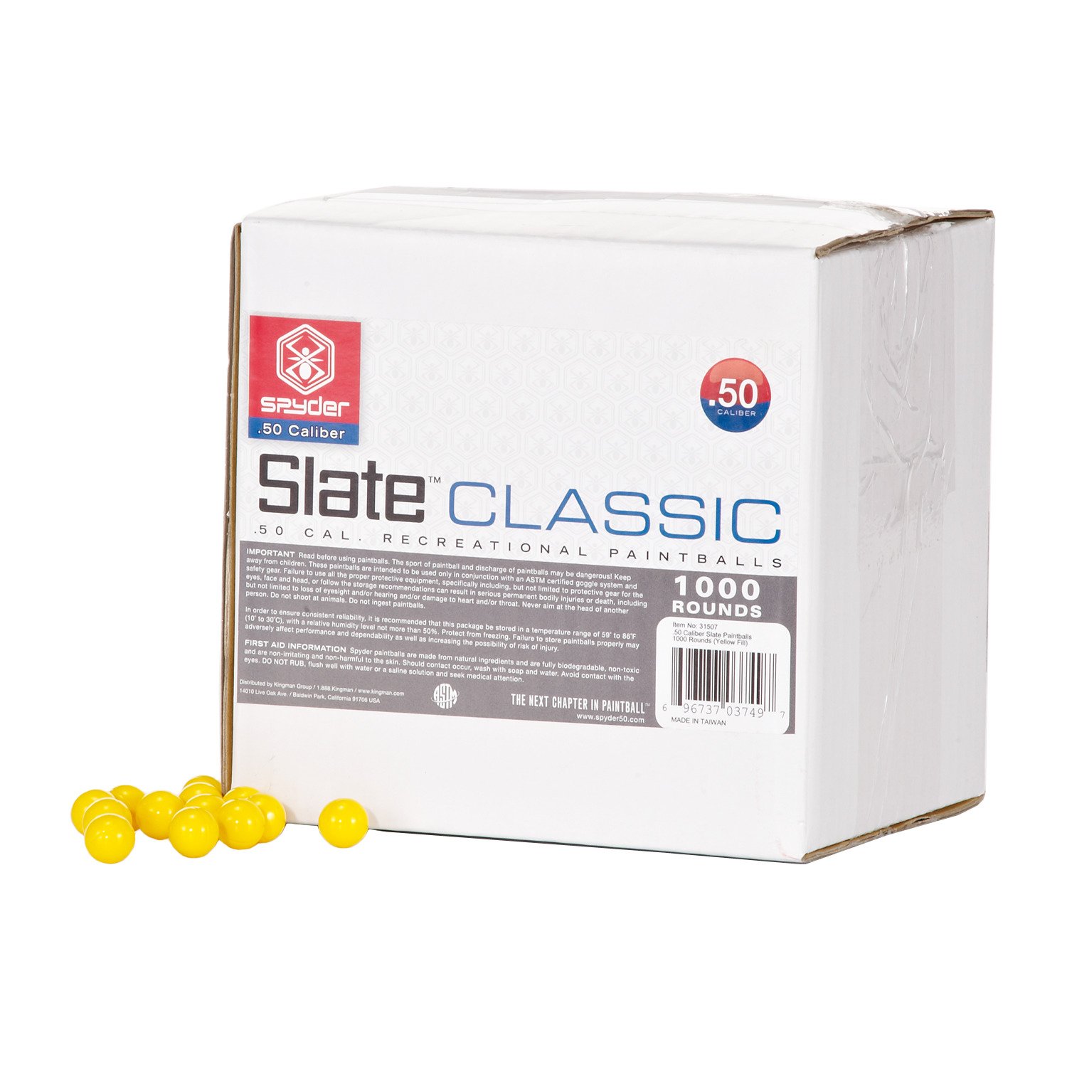 Spyder Slate™ Supreme .50 Caliber Paintballs 1,000-Pack