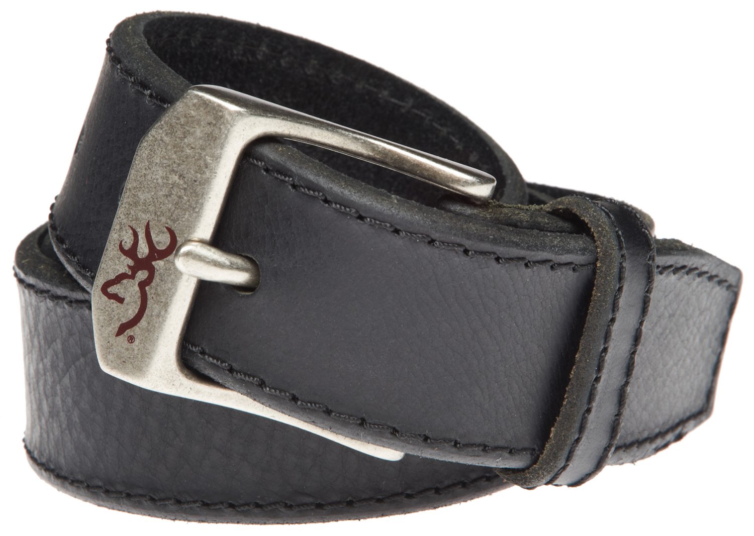 Browning Men's Beveled Stitched Leather Belt